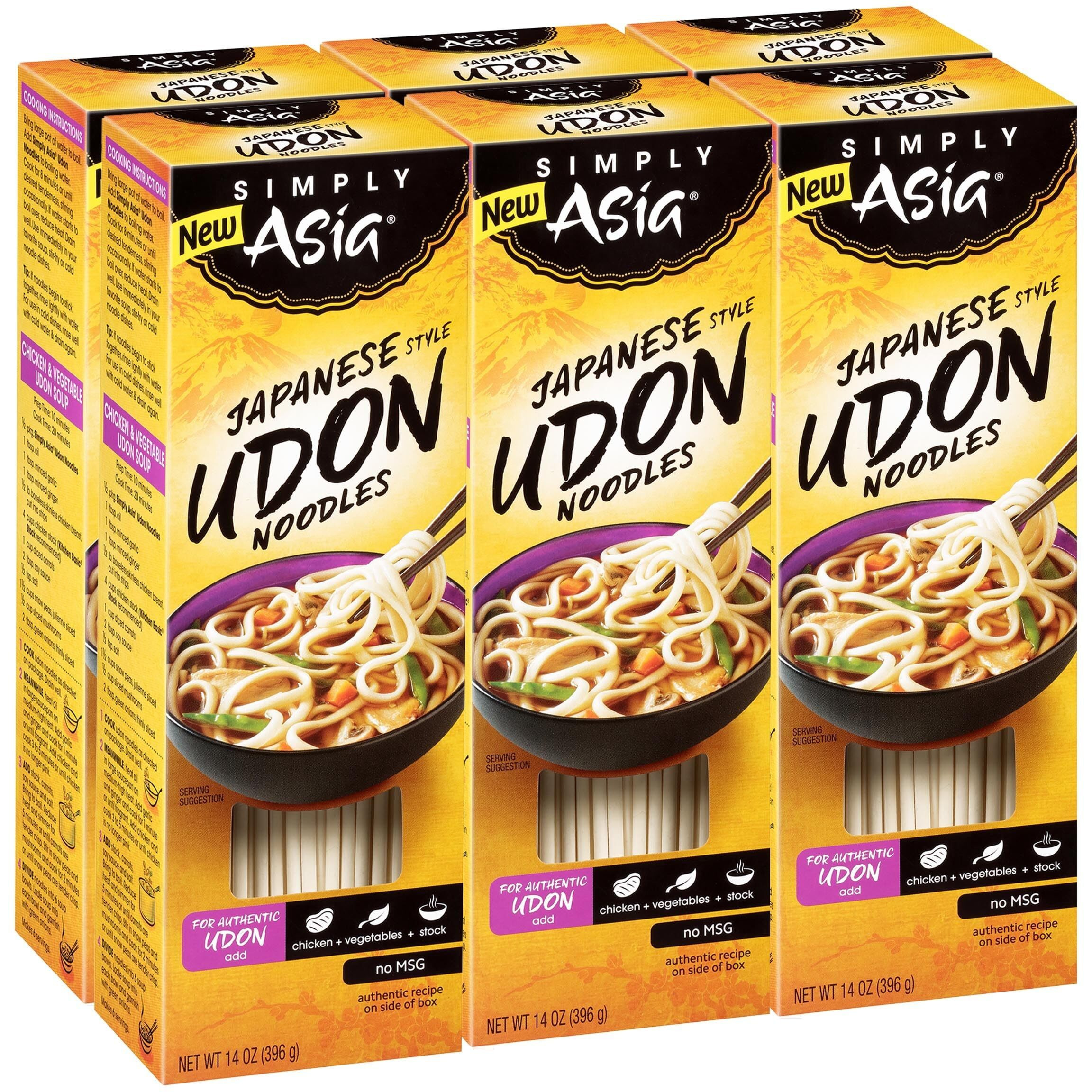 Simply Asia Japanese Style Udon Noodles, 14 Oz (Pack Of 6)