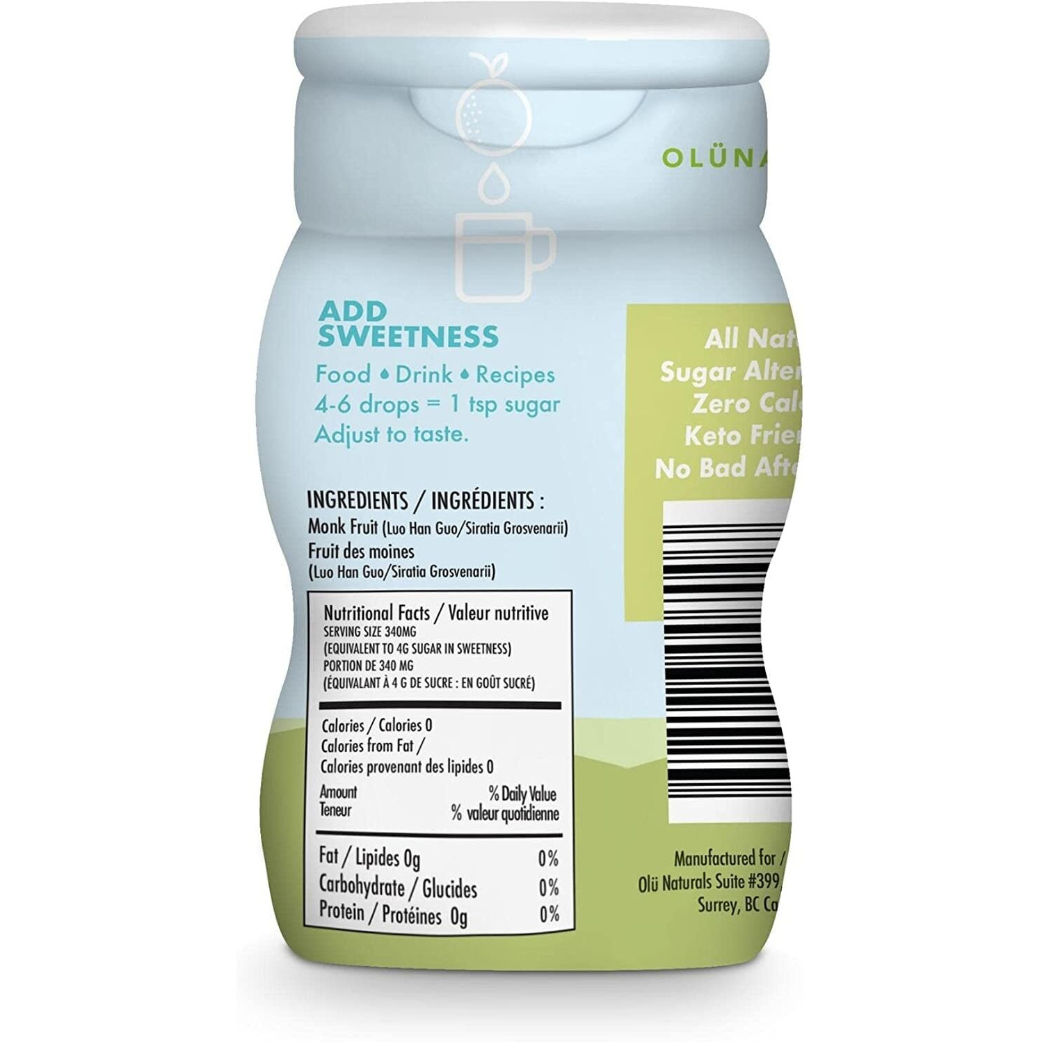 100% Pure Original Monk Fruit Sweetener Liquid Sugar Substitute By Sweetmonk - 1.7Oz |No Water Added Monk Fruit Extract | Zero Calorie Keto Friendly Monk Fruit Drops |Vegan, Gluten Free And Kosher (3 X Original)