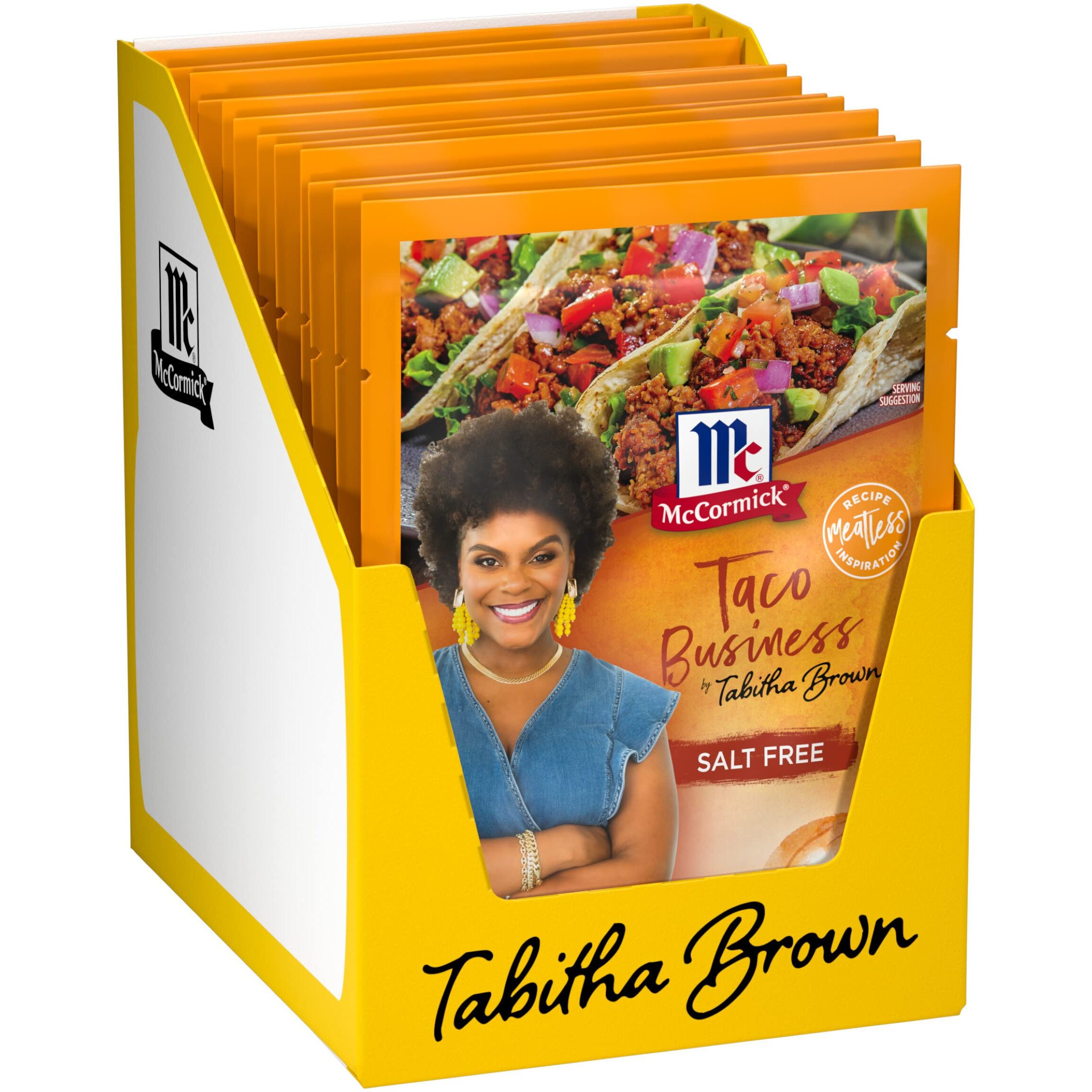 Mccormick Taco Business Seasoning Mix By Tabitha Brown, 1 Oz (Pack Of 12)