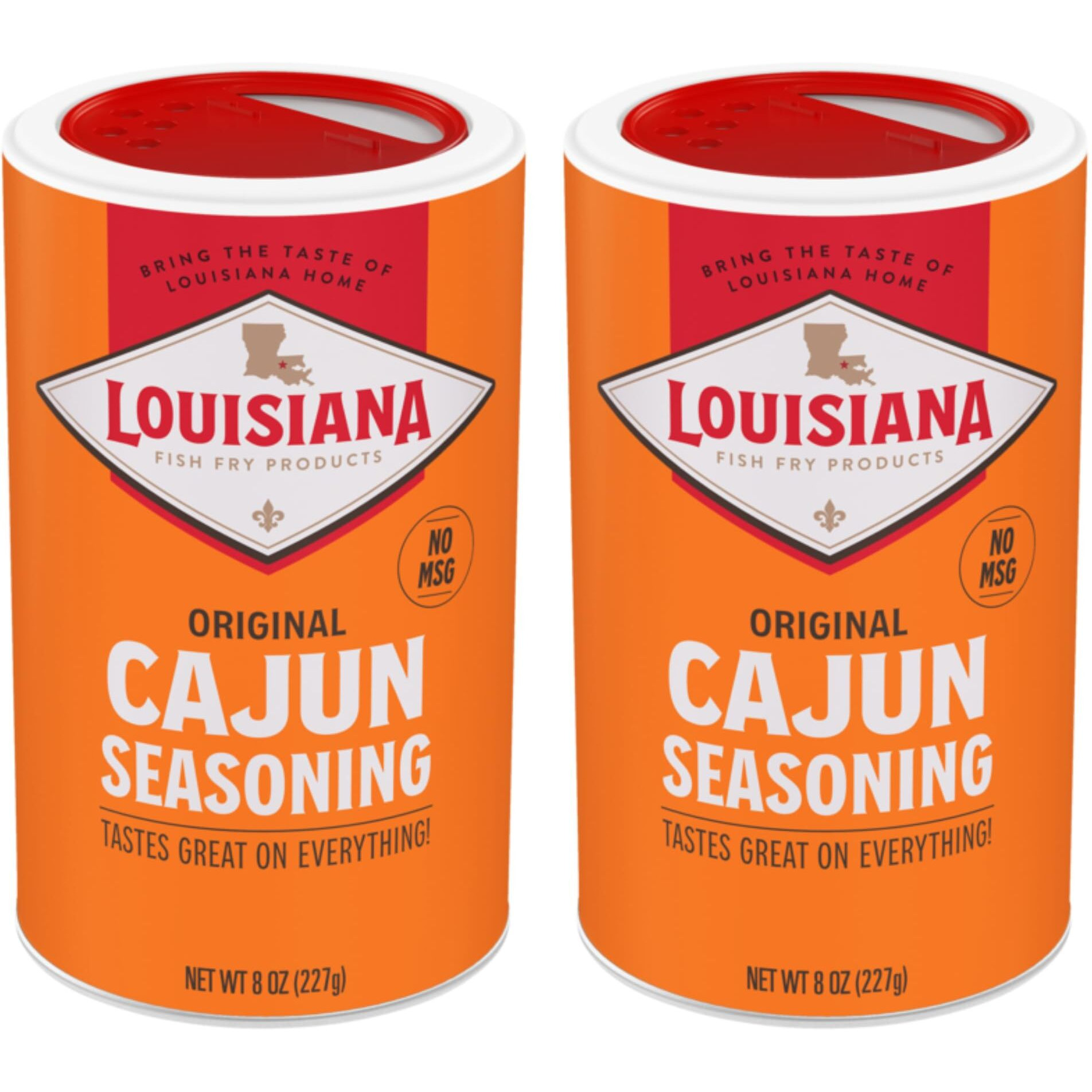 Louisiana Fish Fry Cajun Seasoning - Flavorful All-Purpose Seasoning 8 Oz. (Pack Of 2) - Perfectly Spiced For Meat, Fish, Vegetables, Soups, Salads, And More - Ideal For Grilling, Roasting, And Sauteing Your Favorite Dishes