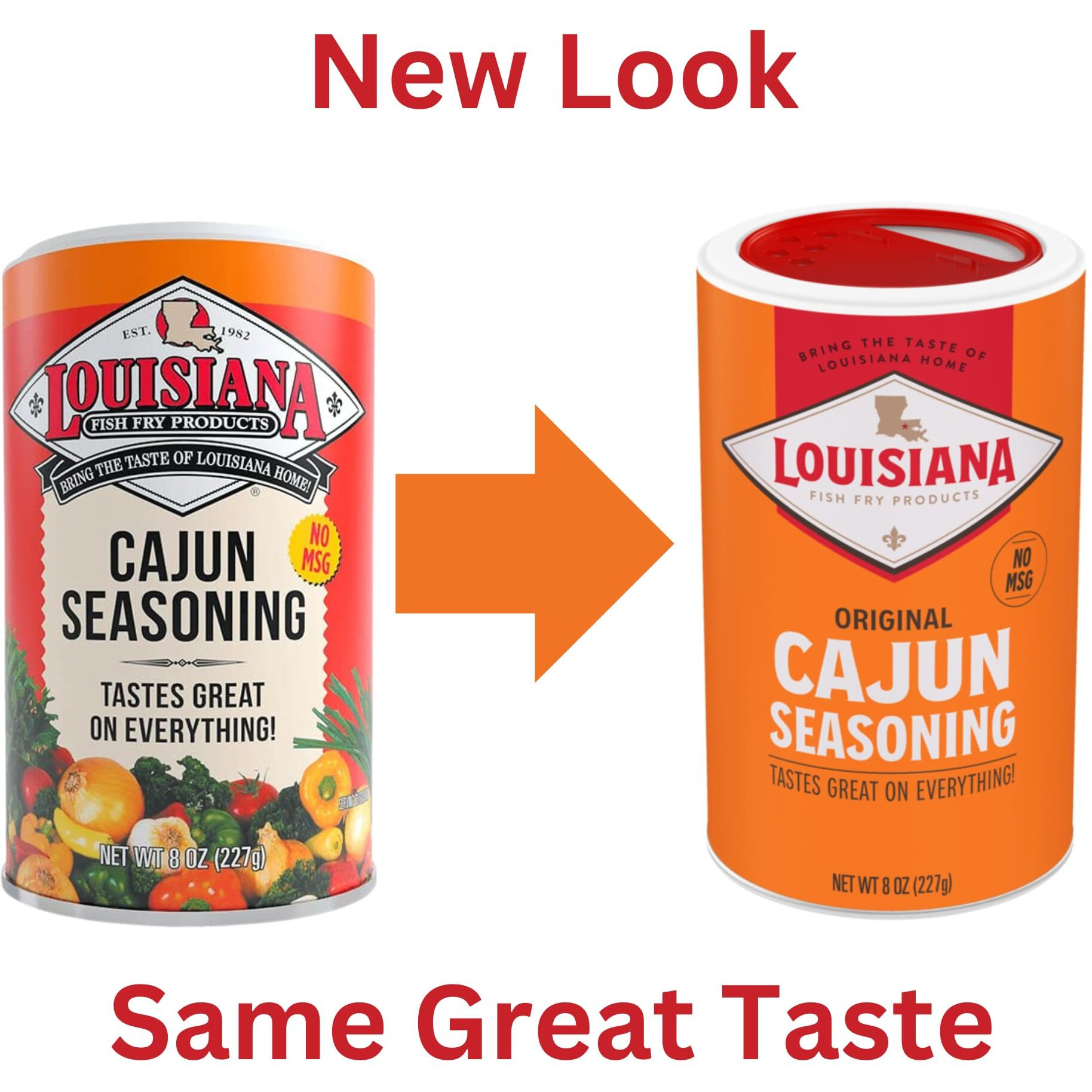 Louisiana Fish Fry Cajun Seasoning - Flavorful All-Purpose Seasoning 8 Oz. (Pack Of 2) - Perfectly Spiced For Meat, Fish, Vegetables, Soups, Salads, And More - Ideal For Grilling, Roasting, And Sauteing Your Favorite Dishes