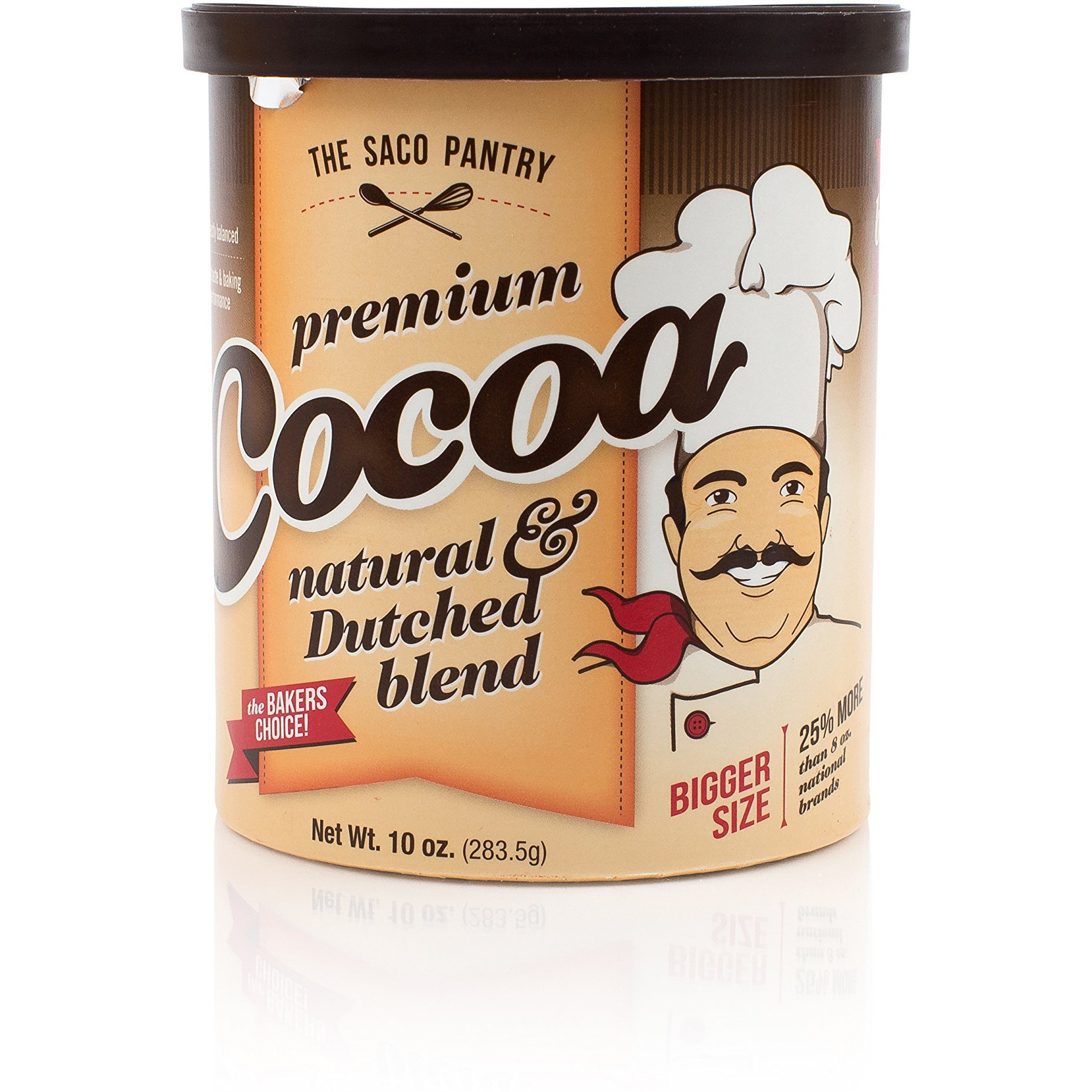 Saco Pantry Premium Cocoa, Natural And Dutched Blend, 10Oz (Pack Of 2), Certified Kosher, Gluten-Free & Nut-Free