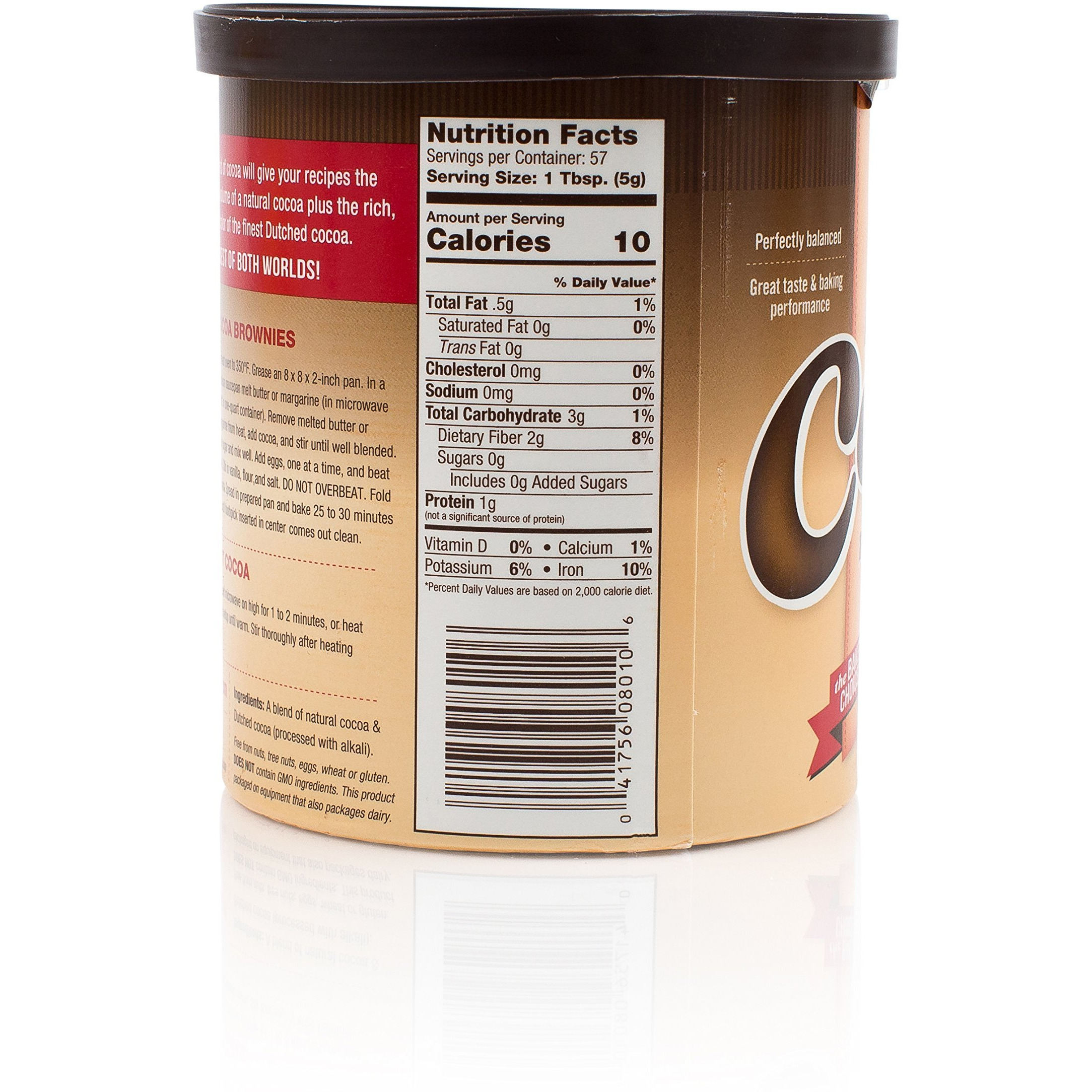 Saco Pantry Premium Cocoa, Natural And Dutched Blend, 10Oz (Pack Of 2), Certified Kosher, Gluten-Free & Nut-Free