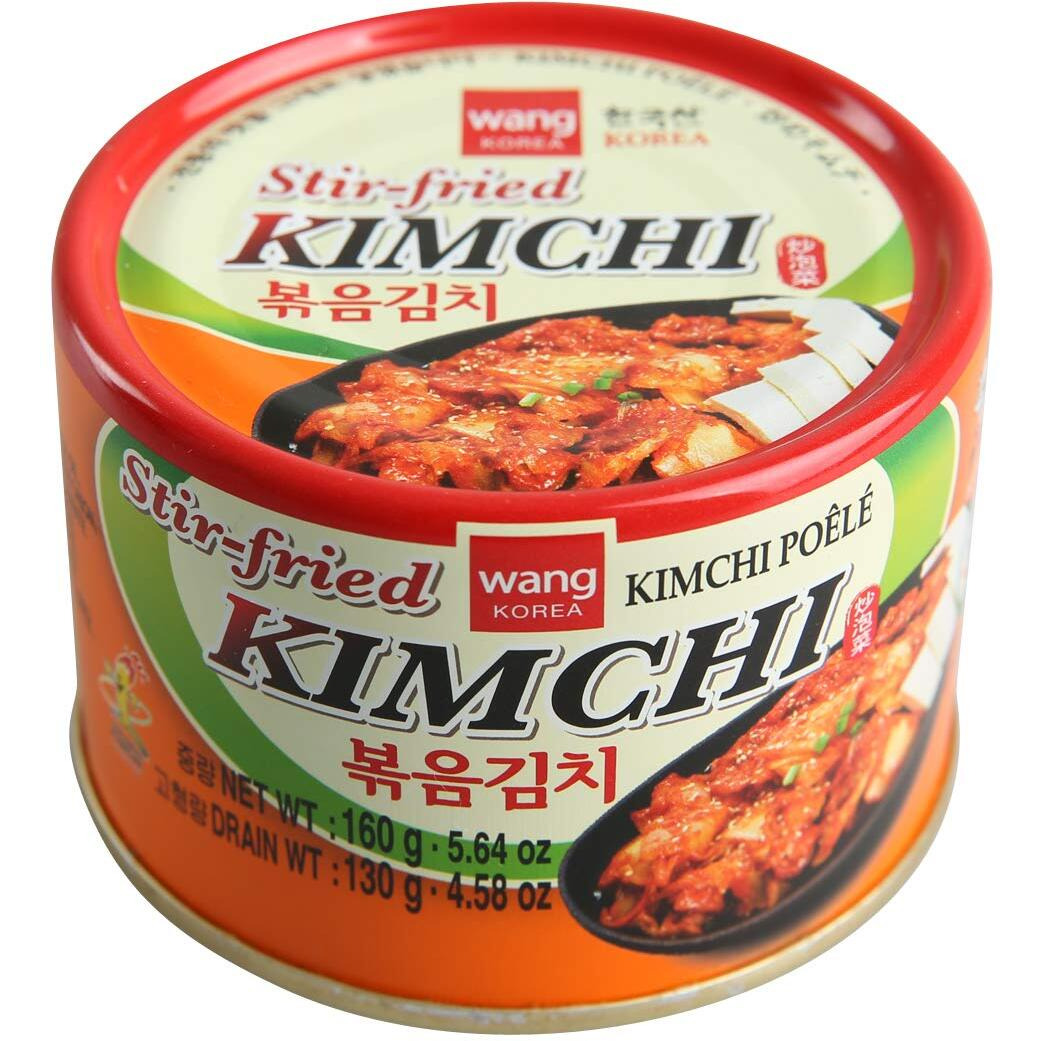 Wang Korean Canned Stir-Fried Kimchi, 5.64 Ounce, Pack Of 12