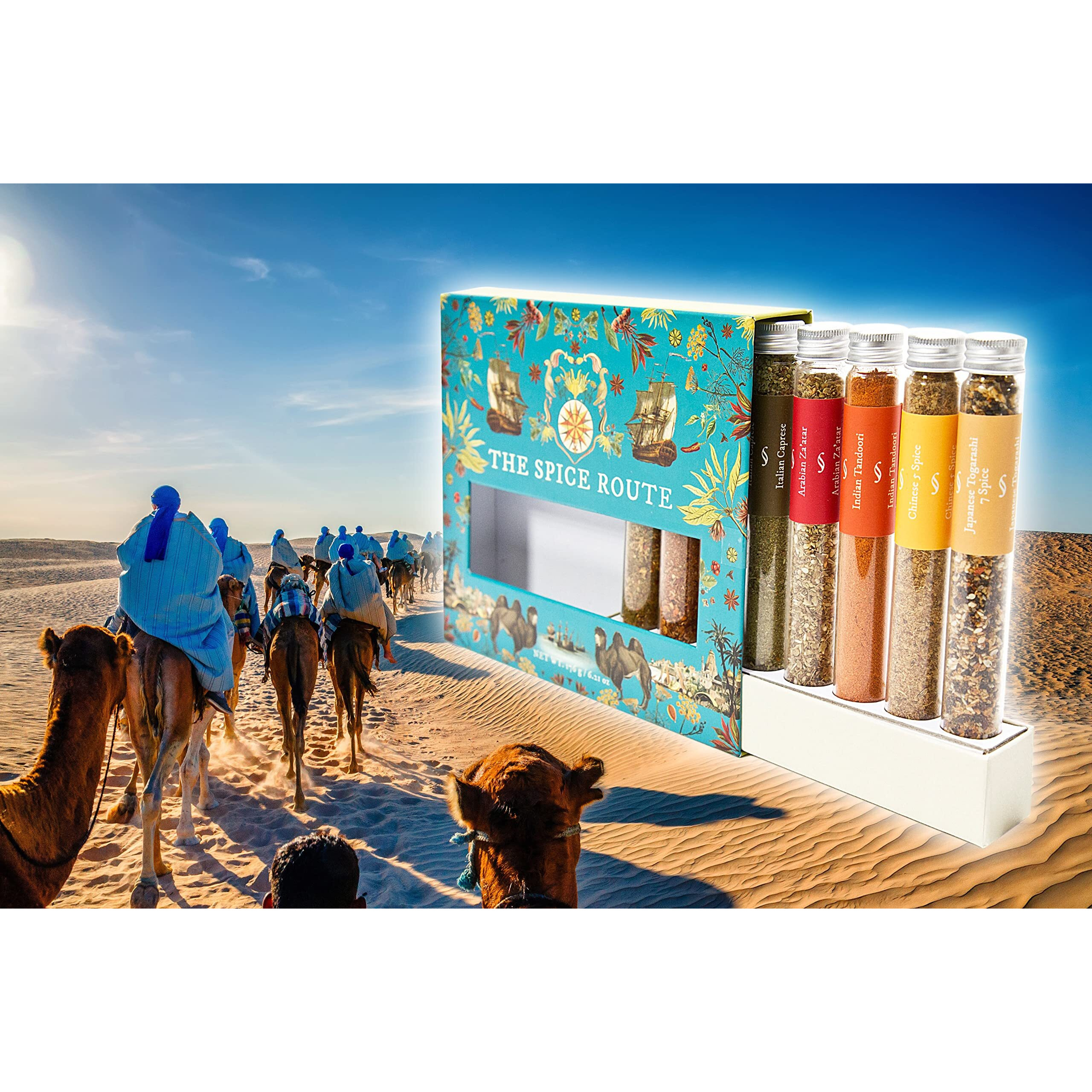 Eat.Art Spice Route | Superb Collection Of Iconic And Exotic Spice Blends From Around The Globe | 8-Pack Gift Set