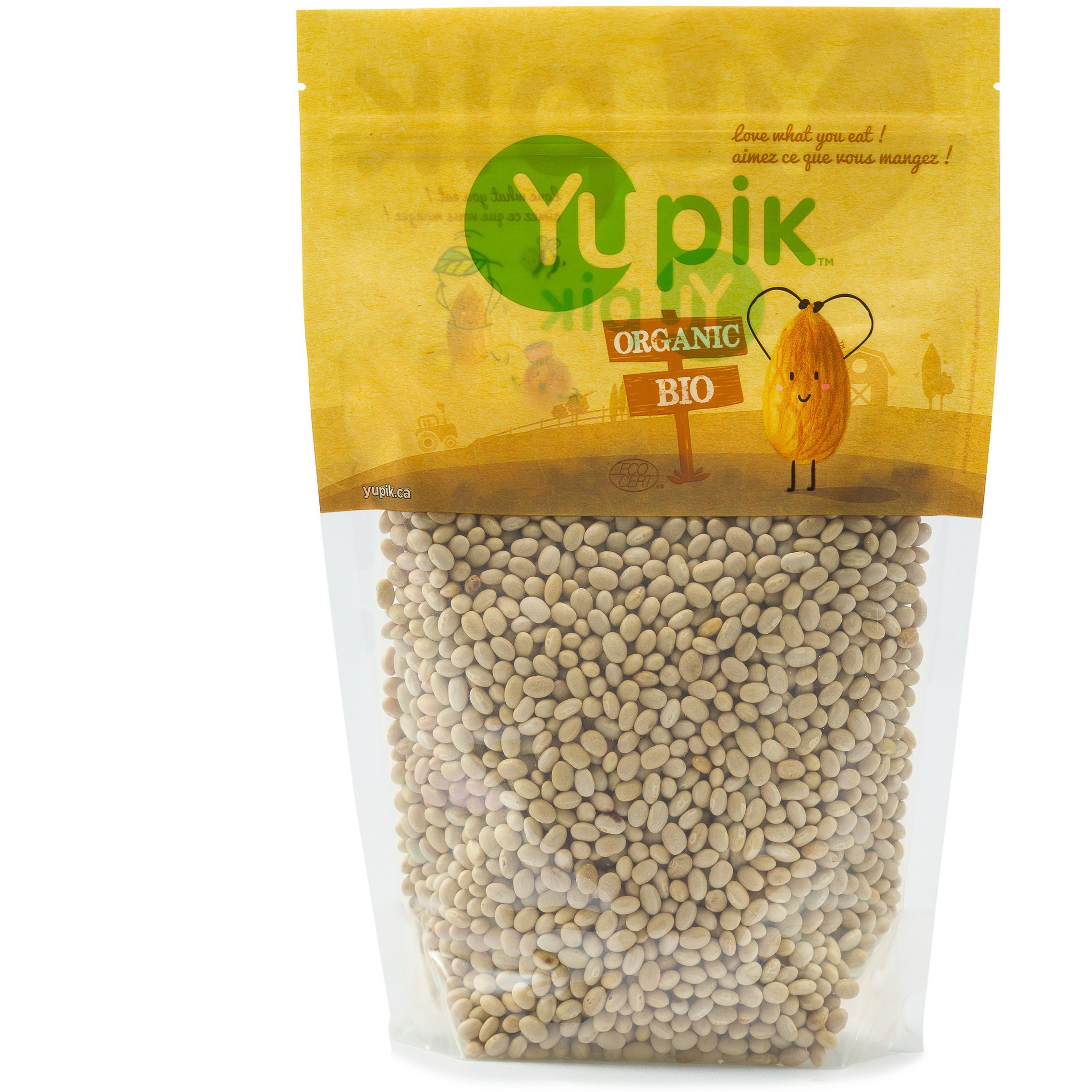 Yupik Organic Navy Beans, 2.2 Lb, Non-Gmo, Vegan, Gluten-Free, Pack Of 1