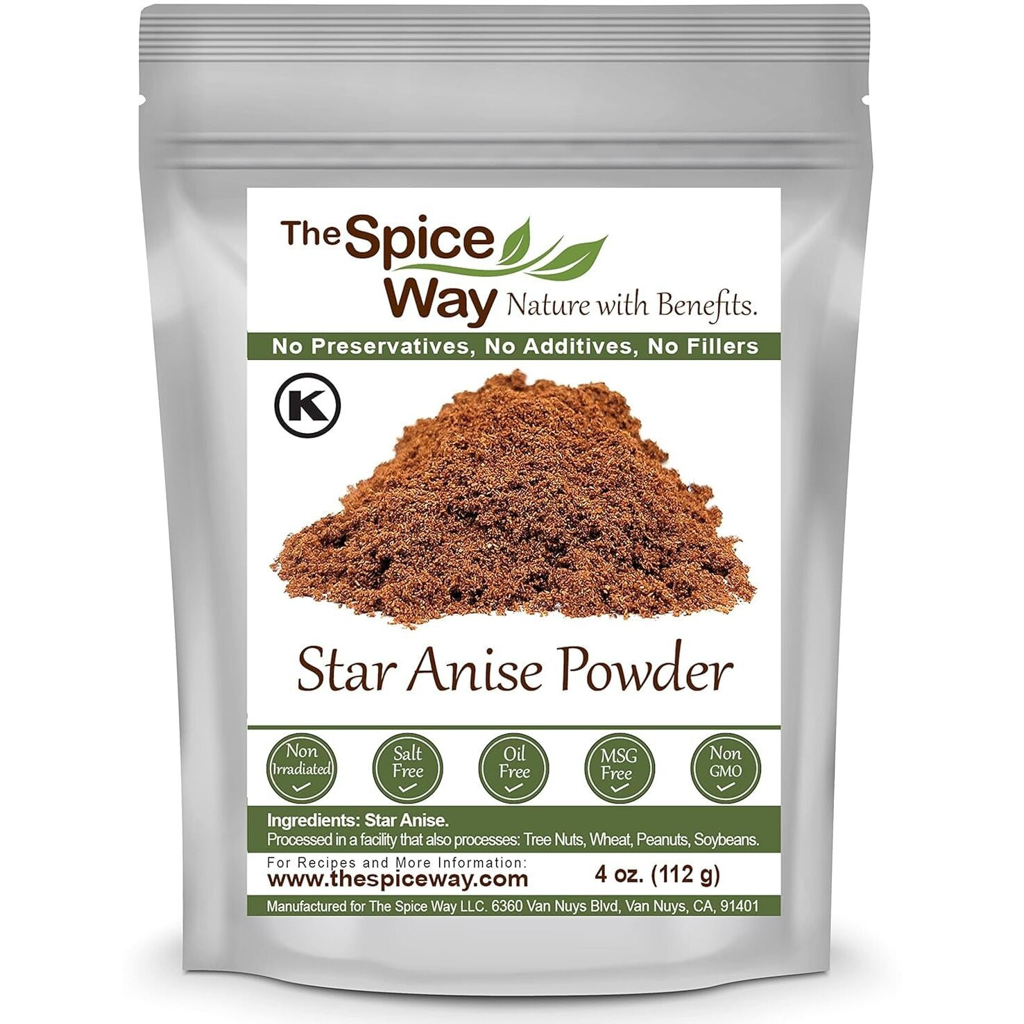 The Spice Way Star Anise - Ground (4 Oz) Great For Baking And Tea