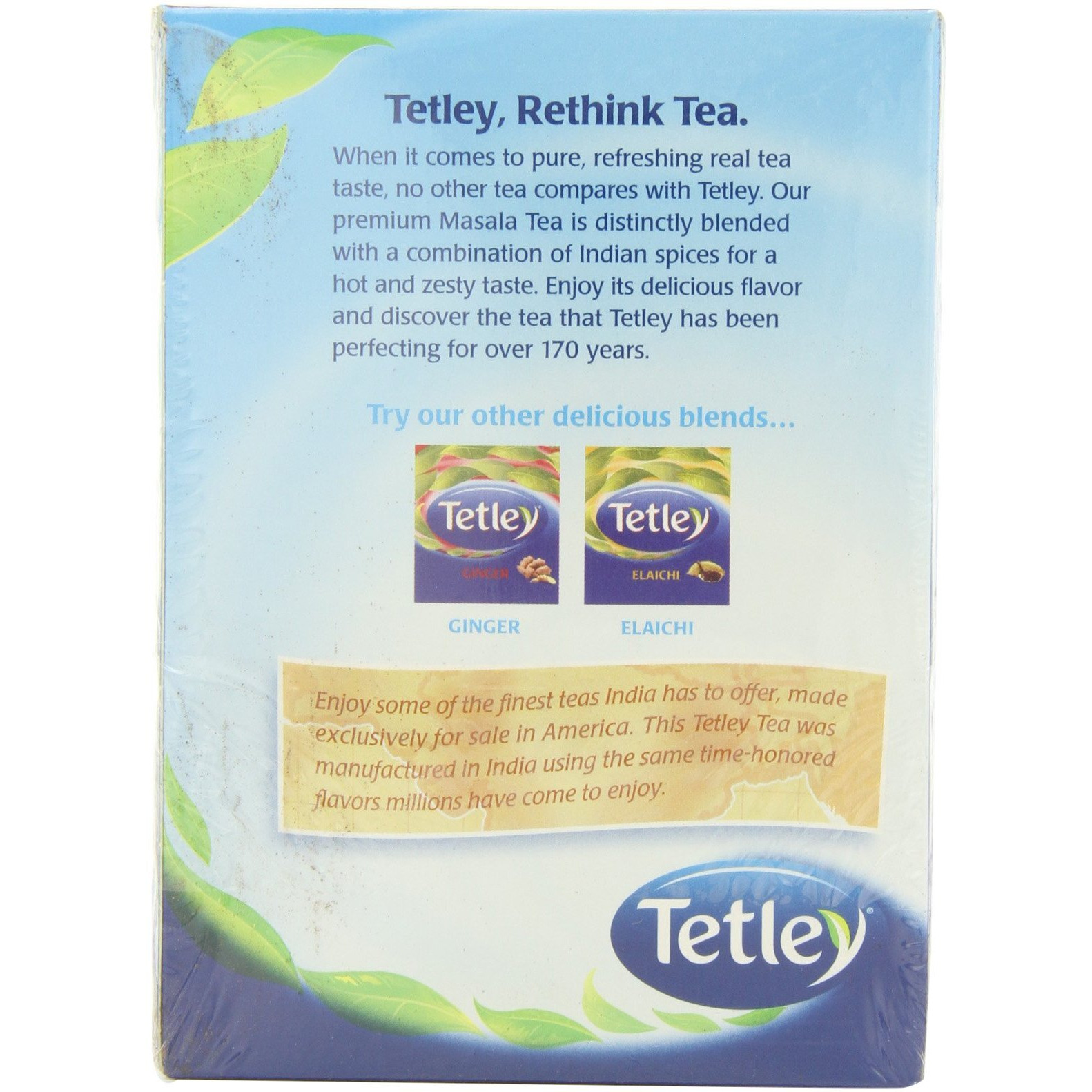 Tetley Tea, Masala, 72-Count Tea Bags (Pack Of 3)