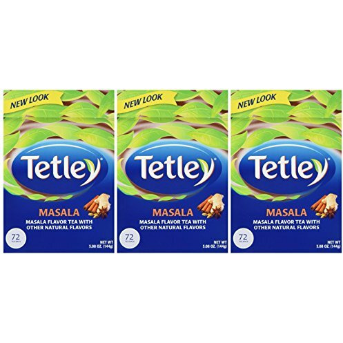 Tetley Tea, Masala, 72-Count Tea Bags (Pack Of 3)