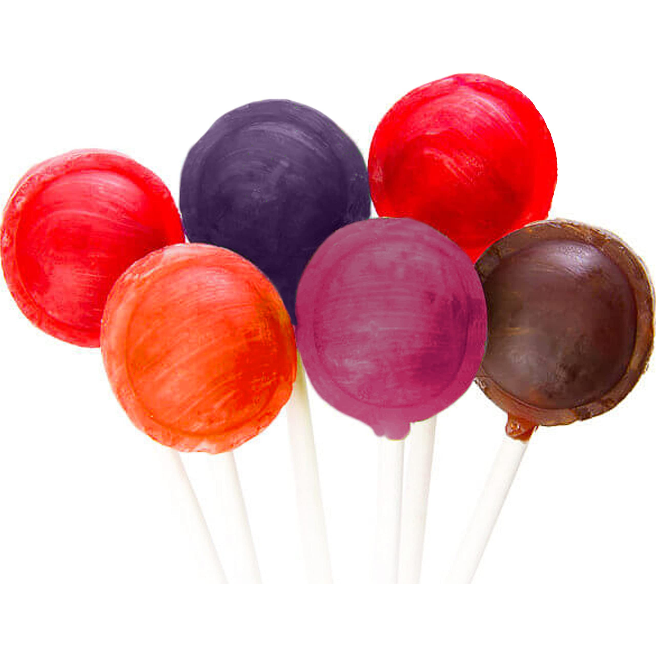 Fruidles Giant Tootsie Pops Lollipops Suckers, Assorted Flavors, Kosher Certified Dairy, Individually Wrapped (8-Pack)
