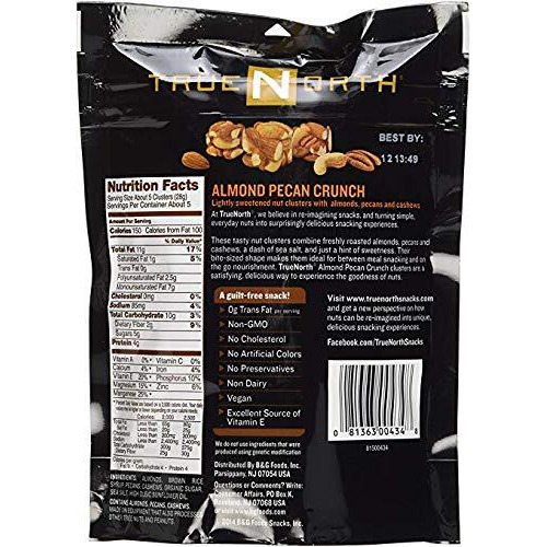 True North Almond Pecan Crunch Nut Clusters | 5 Oz Per Bag | 2 Pack