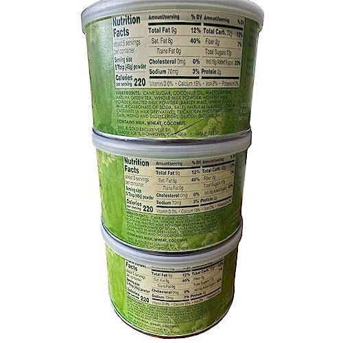 Trader Joe's Matcha Green Tea Latte Mix (Pack Of 3)