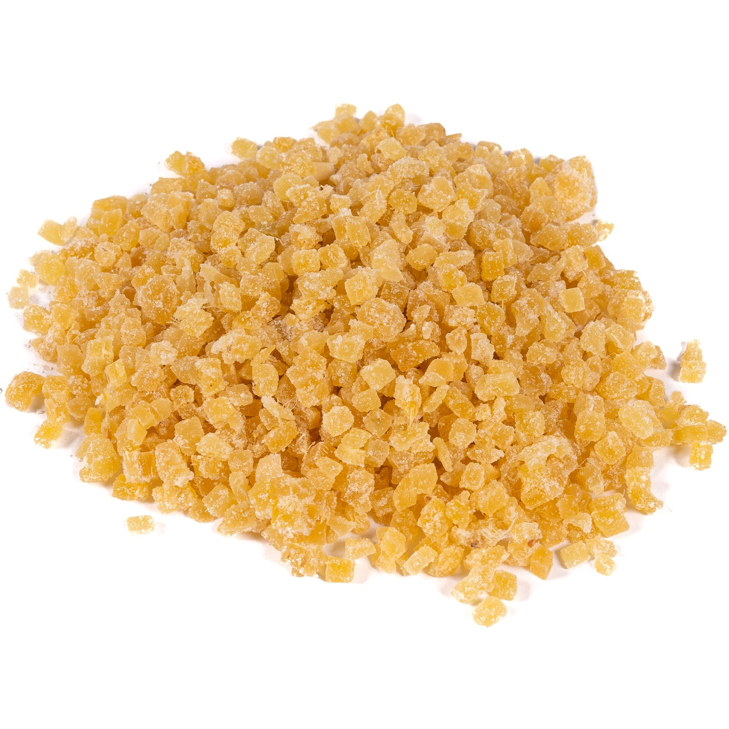 Crystallized Ginger Pieces (4Oz) - Ginger Chews - Candied Ginger For Nausea - Ginger Candy - 100% Made In The Usa From Ian's & Old Town Spice