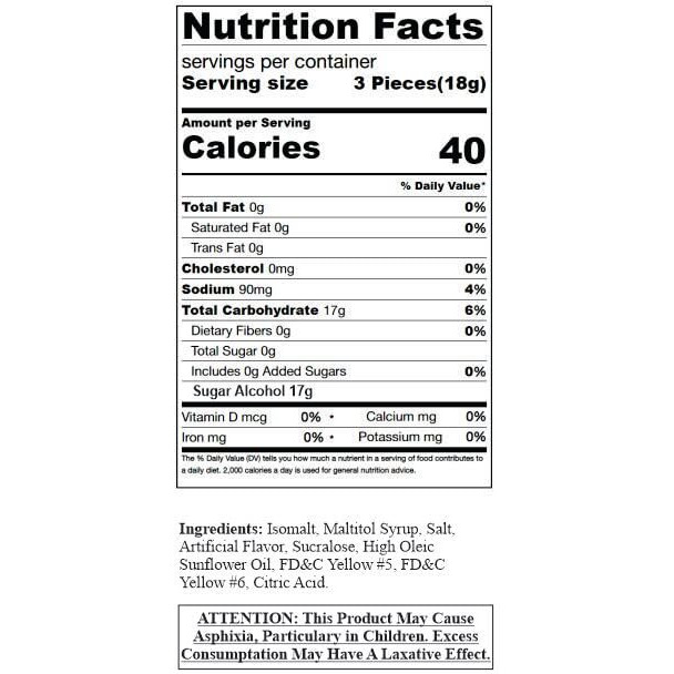 Sweetgourmet Sugar-Free Butterscotch Buttons Arcor Bulk Hard Candy | 1 Pound