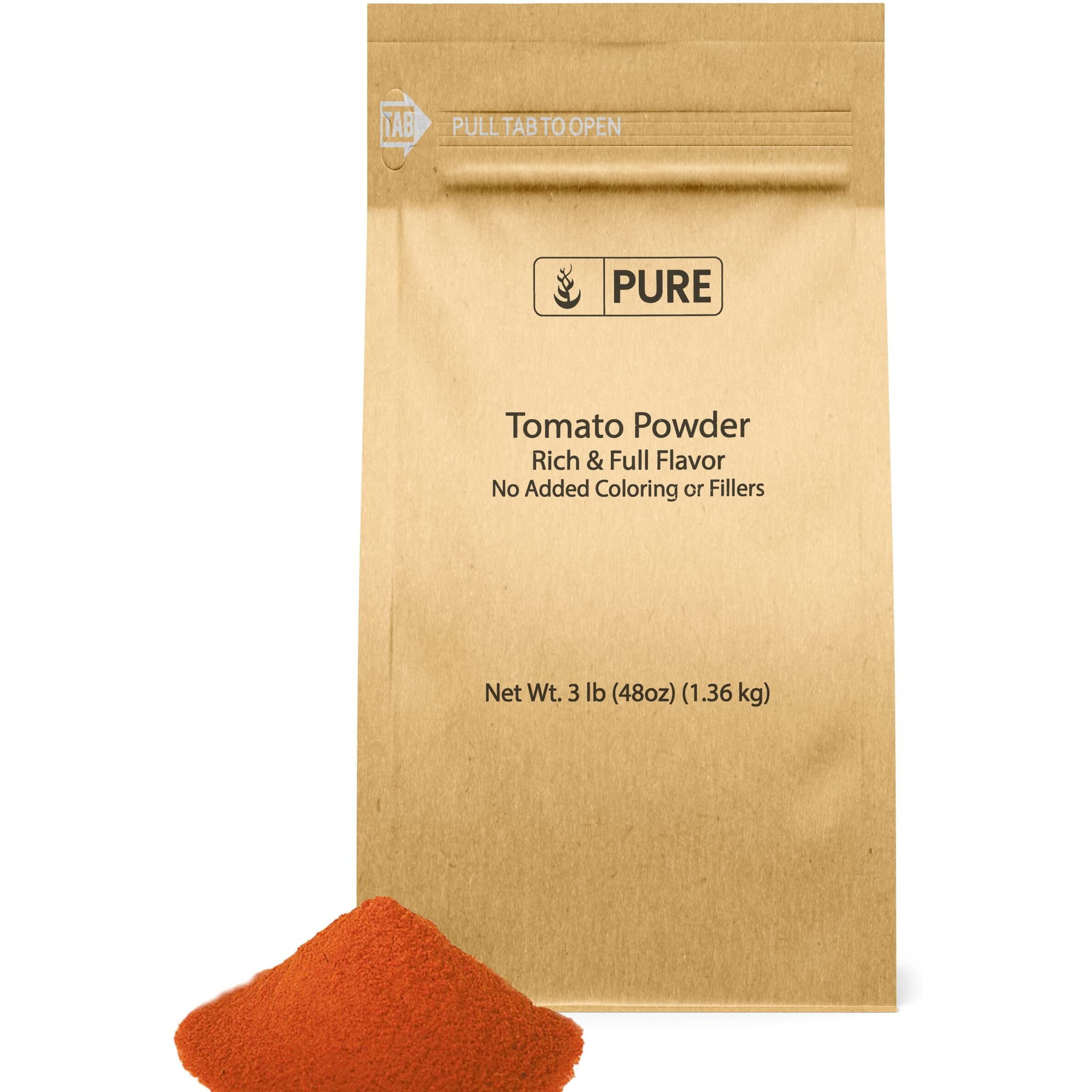 Pure Original Ingredients Tomato Powder (3 Lb) Rich & Full Of Flavor, Thickens Sauces & Soups