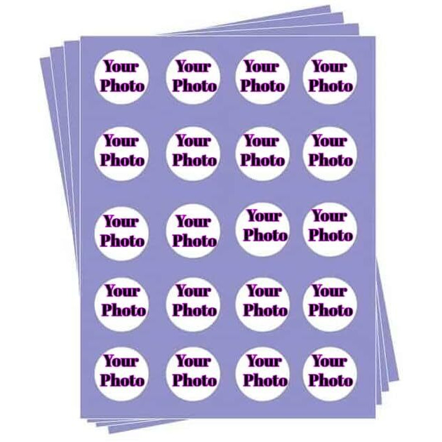 1 Sheet Of 1.875"" Round Pre-Cut Edible Images For Your Cupcakes By Tnct - Create Your Own Photo Cupcakes