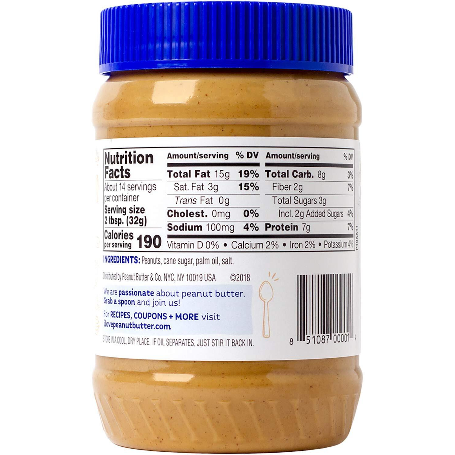Peanut Butter & Co. Smooth Operator Peanut Butter, Non-Gmo Project Verified, Gluten Free, Vegan, 16 Ounce (Pack Of 2)