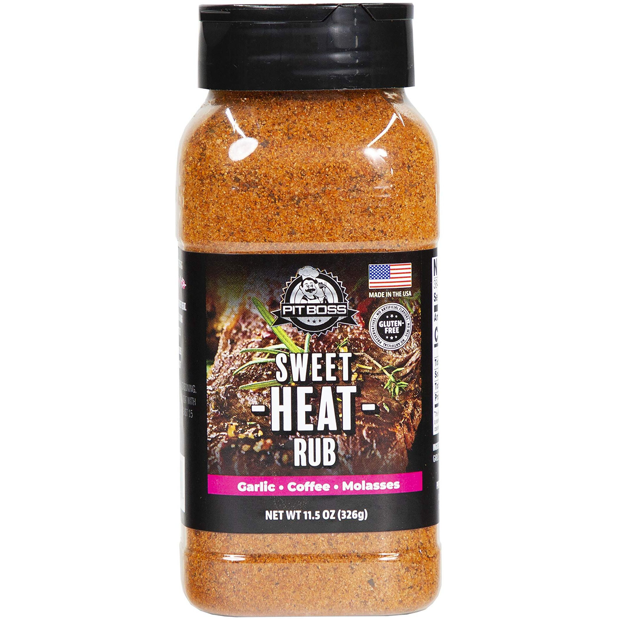 Pit Boss 40329 Sweet Heat Rub Grill Spices, 11.5 Ounce (Pack Of 1), Multicolored