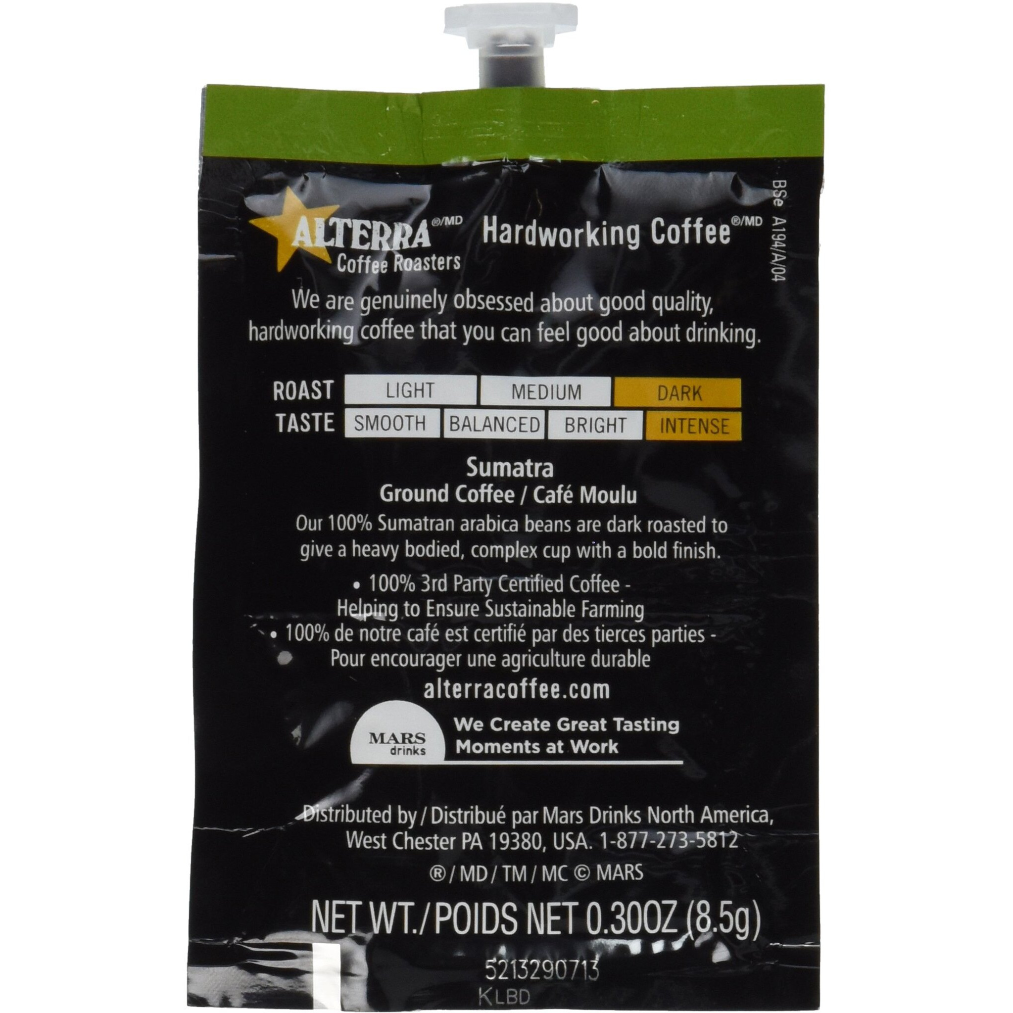 Flavia Alterra Coffee, Sumatra Dark Roast, 20-Count Freshpacks (Pack Of 1)