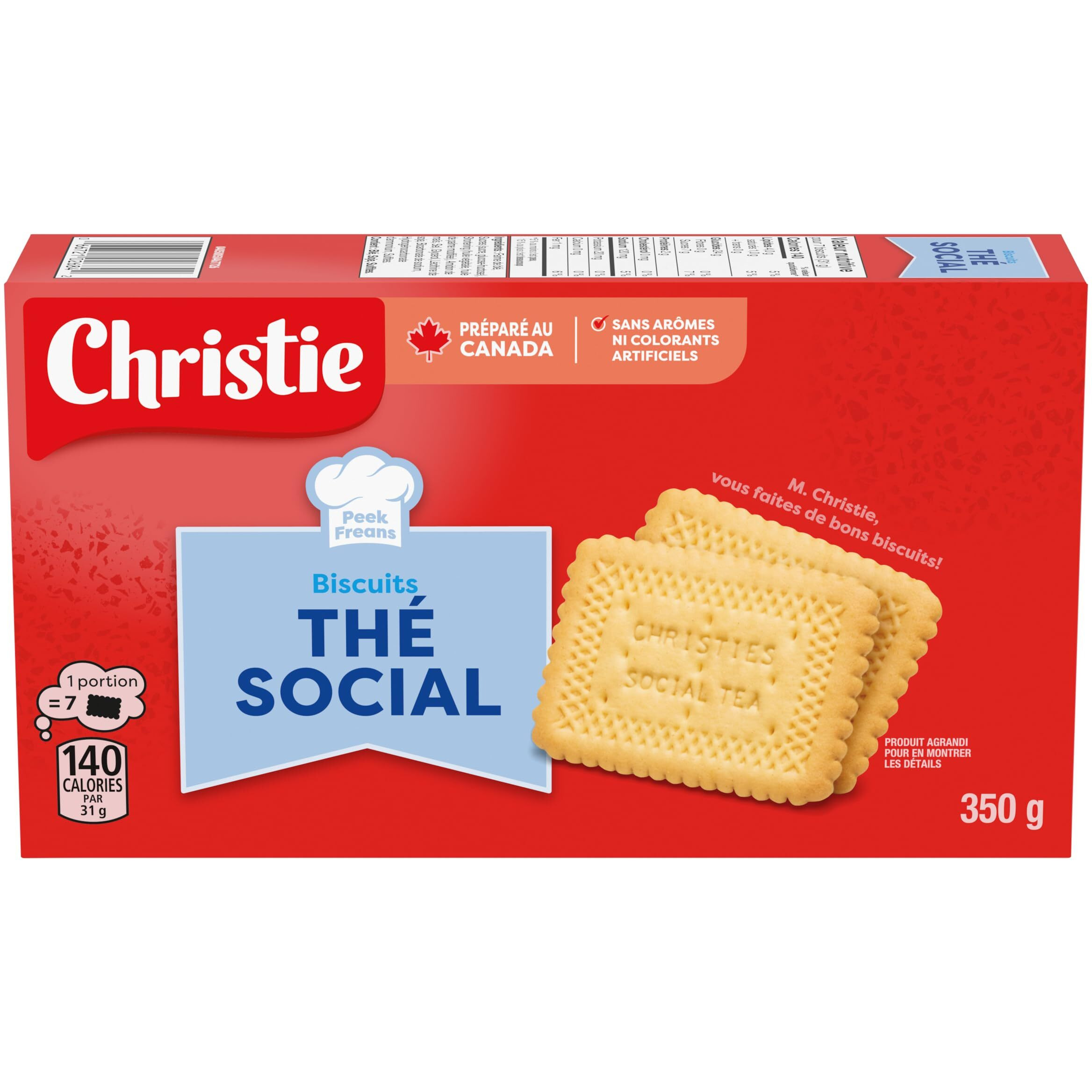 Christie Peek Freans Social Tea Cookies, 350G/12.3 Oz {Imported From Canada}