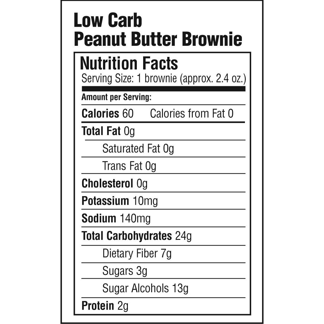 Simply Scrumptous Low Carb Fat Free Peanut Butter Brownies