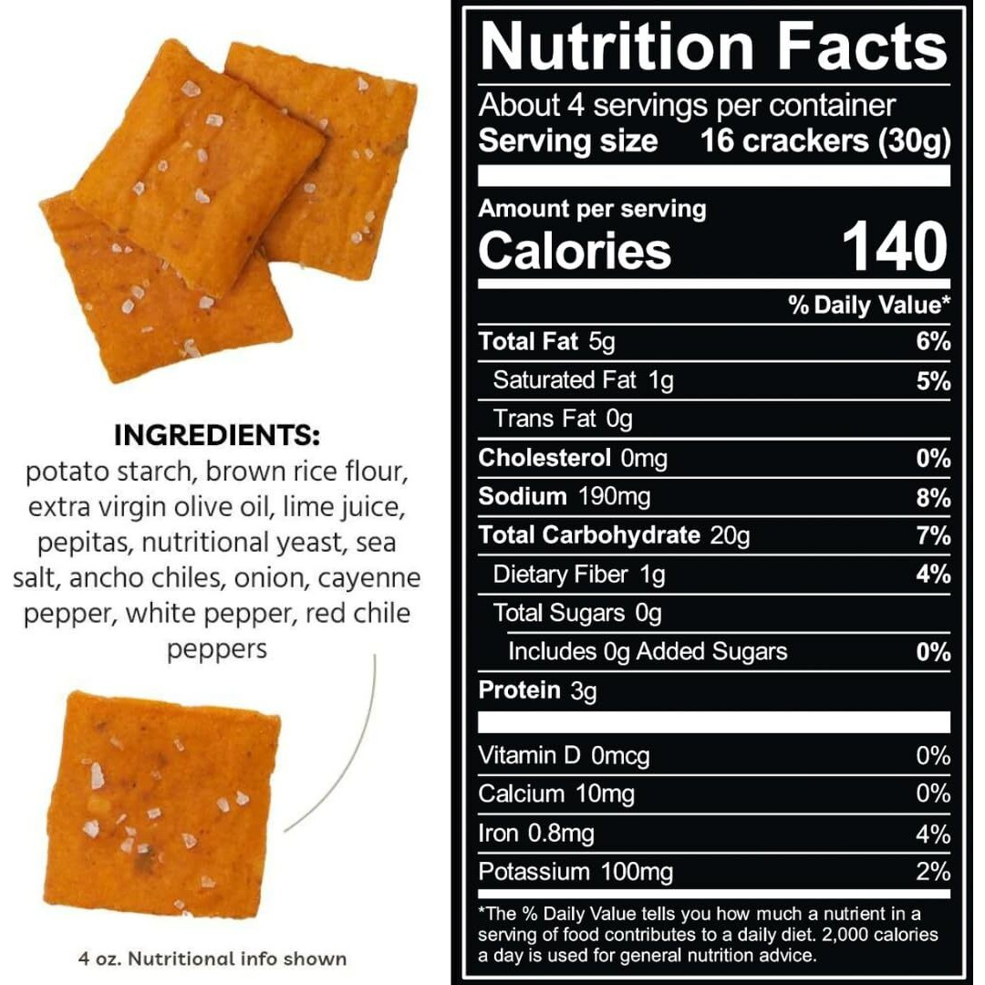 Every Body Eat Snack Thins, Fiery Chile Lime Flavor, Vegan, Gluten Free And Dairy Free (Pack Of 6)