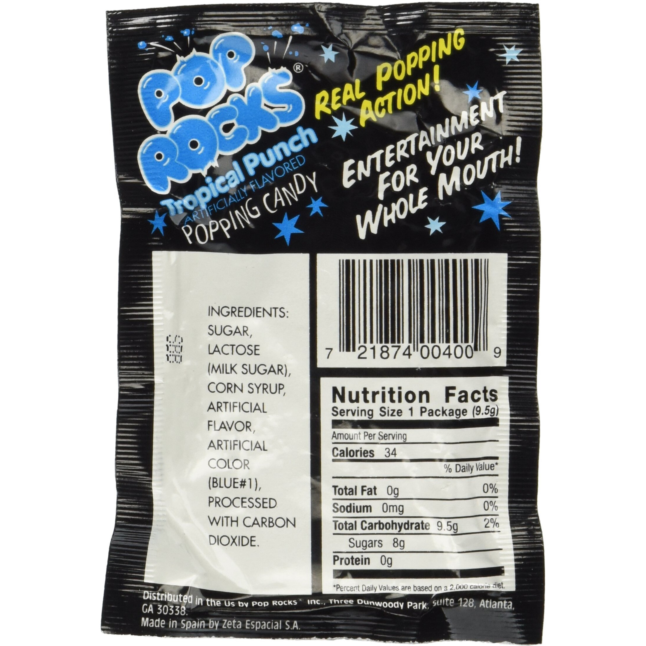 Pop Rocks Tropical Fruit Punch, 24 Count