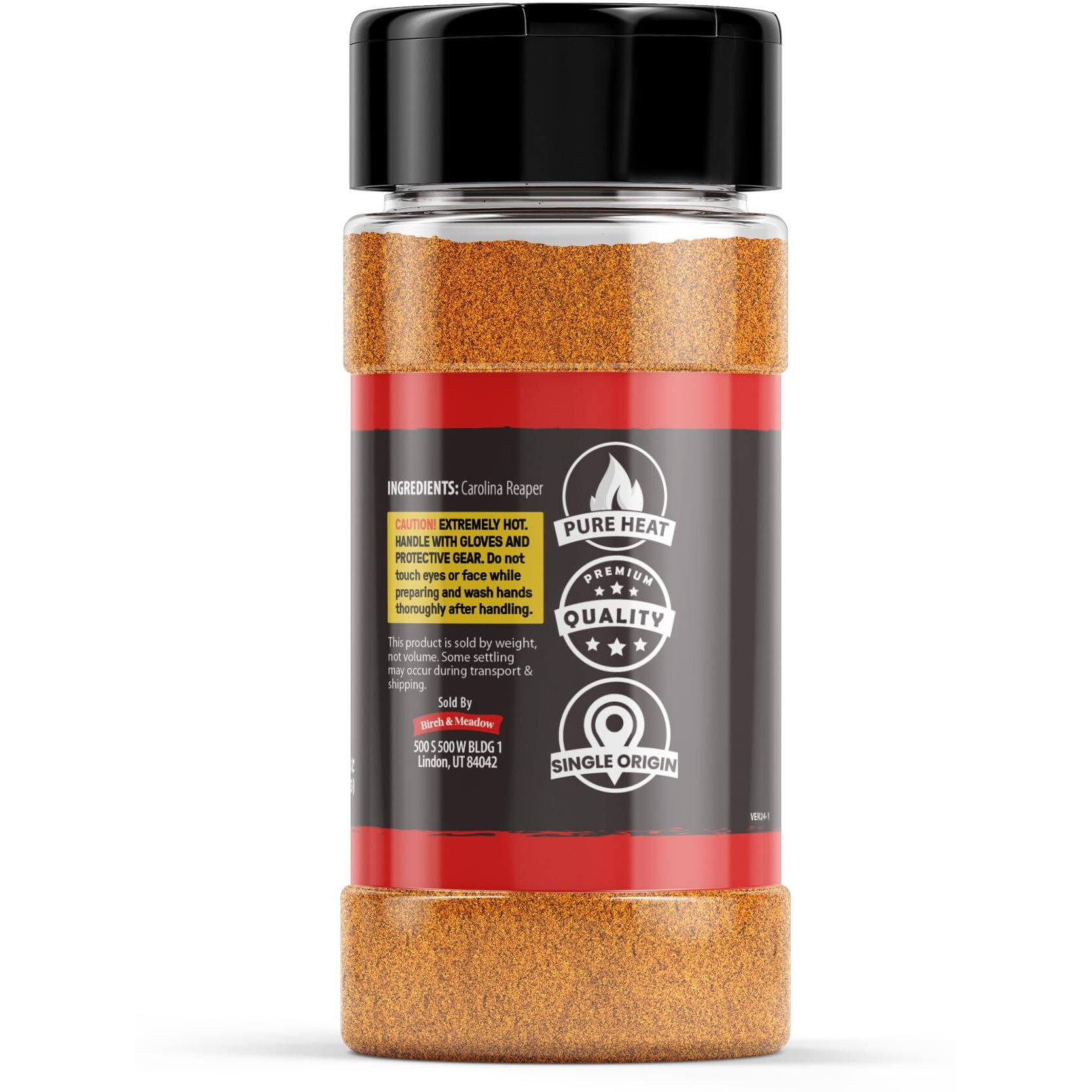 Birch & Meadow 4 Oz Of Carolina Reaper Chile Pepper Powder, Extremely Hot, Over 700,000 Shu