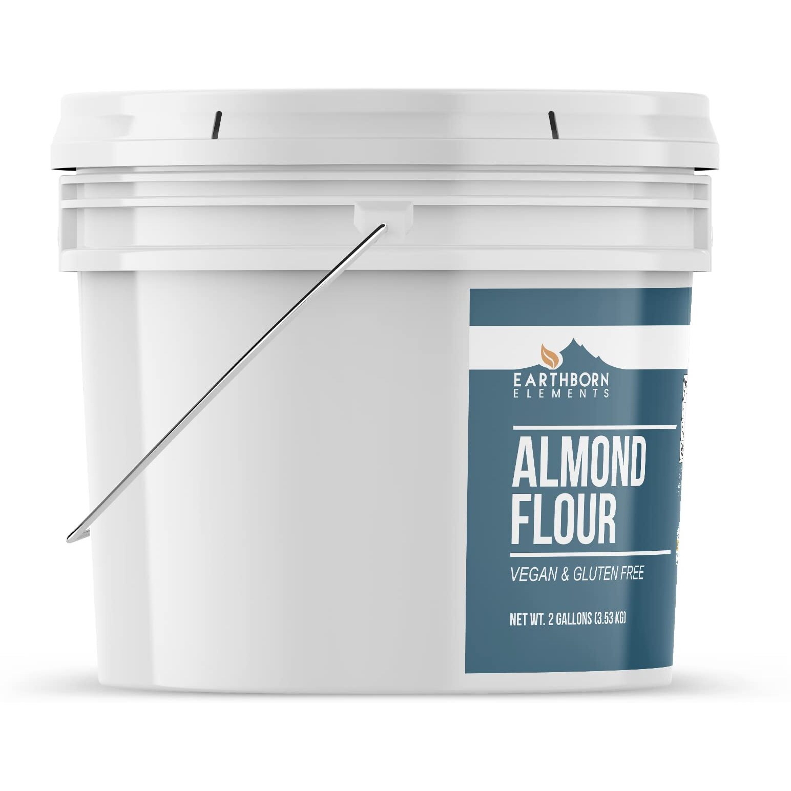Earthborn Elements Almond Flour 2 Gallon Bucket, Extra Fine Powder, Grown In California, Gluten-Free