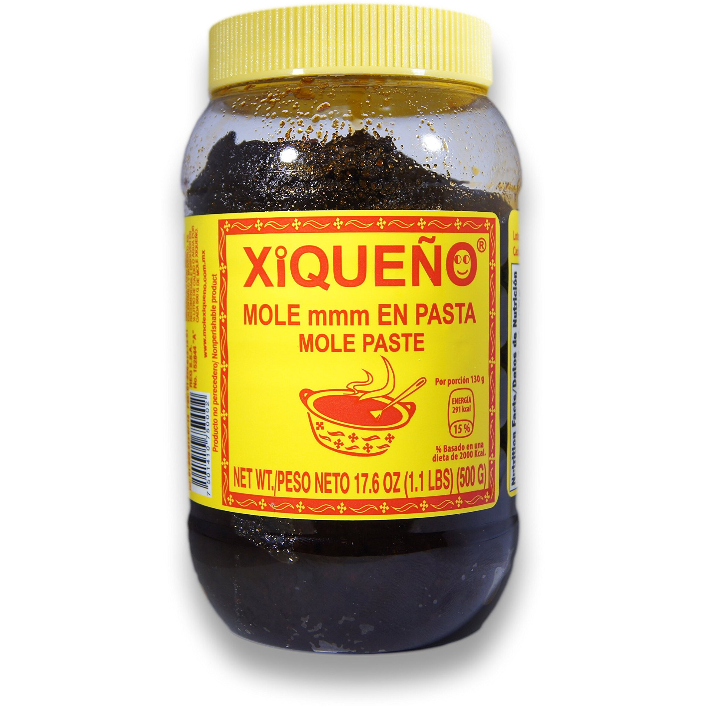 Mole Xico 1.1 Lbs./ 500 Grs. Mole Paste 5 - 6 Servings/Jar Mole Paste
