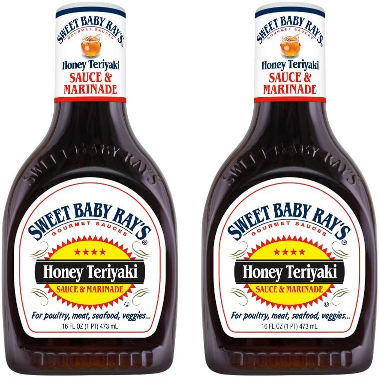 Sweet Baby Ray's Honey Teriyaki Sauce And Marinade 16 Fl Oz (Pack Of 2)