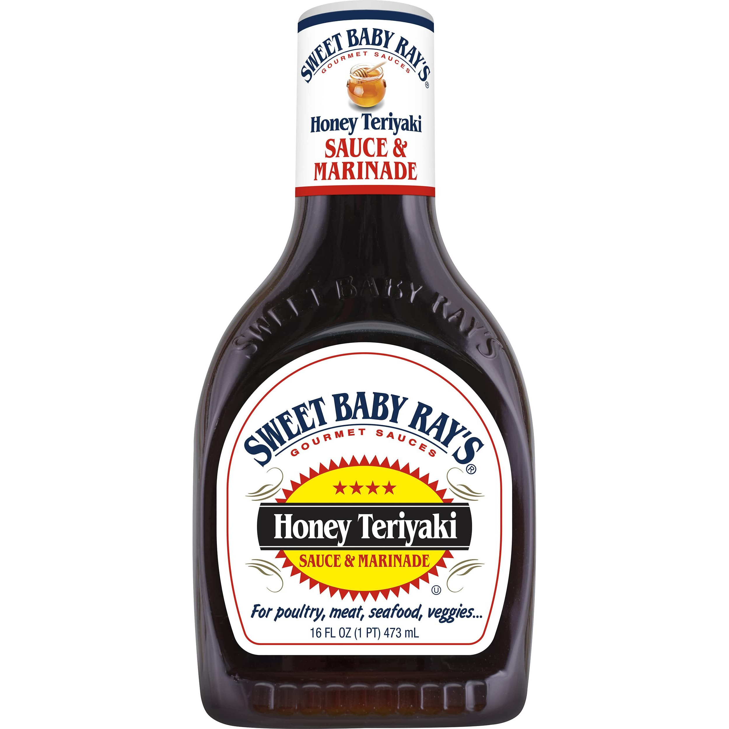 Sweet Baby Ray's Honey Teriyaki Sauce And Marinade 16 Fl Oz (Pack Of 2)