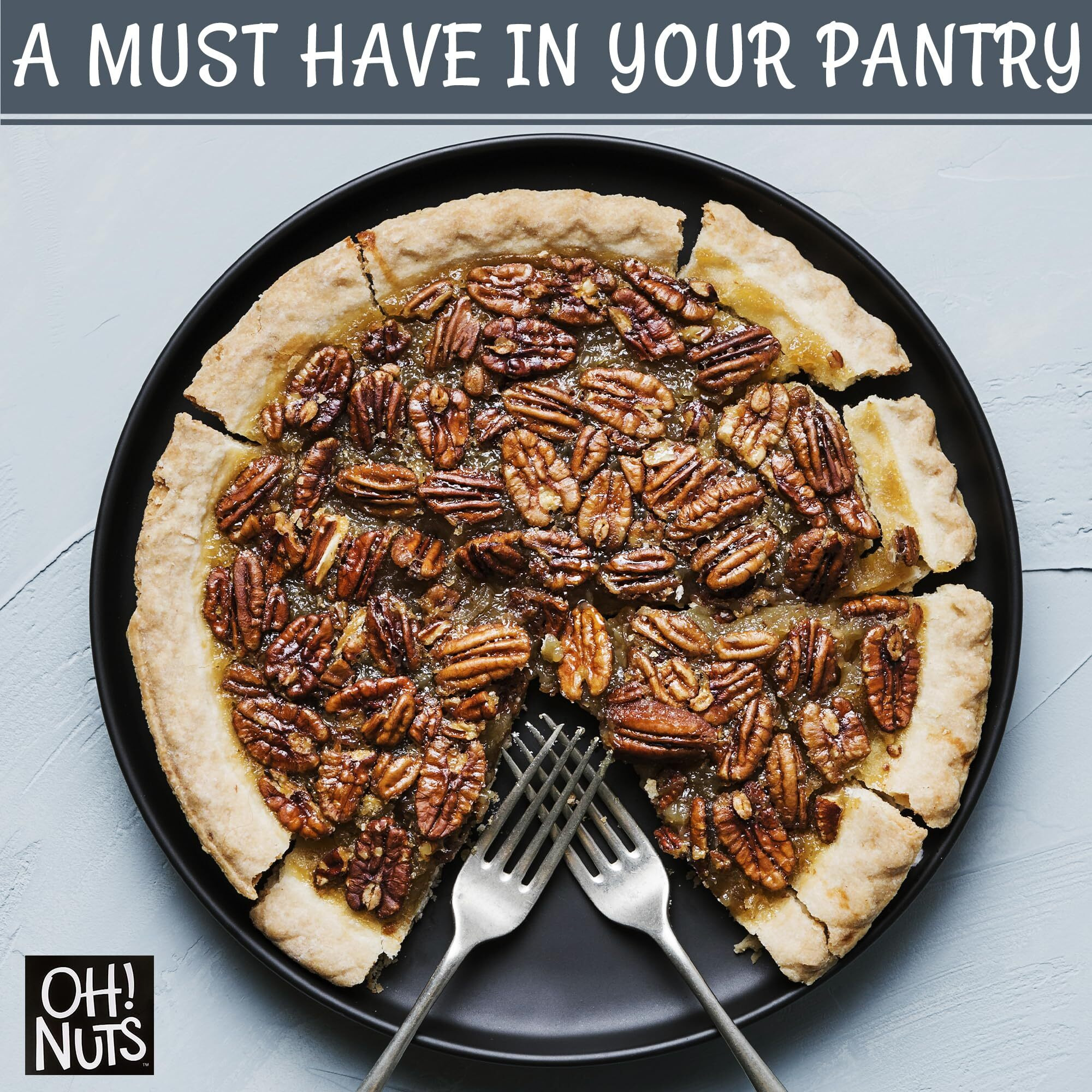 Pecans | Dry Roasted Salted | 2 Lb | Oil-Free, All Natural Pecans | Packed In New York Zip-Seal Bag For Exceptional Freshness By Oh Nuts