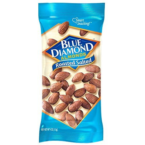 Blue Diamond Almonds, Roasted Salted, 4 Oz, 12 Count