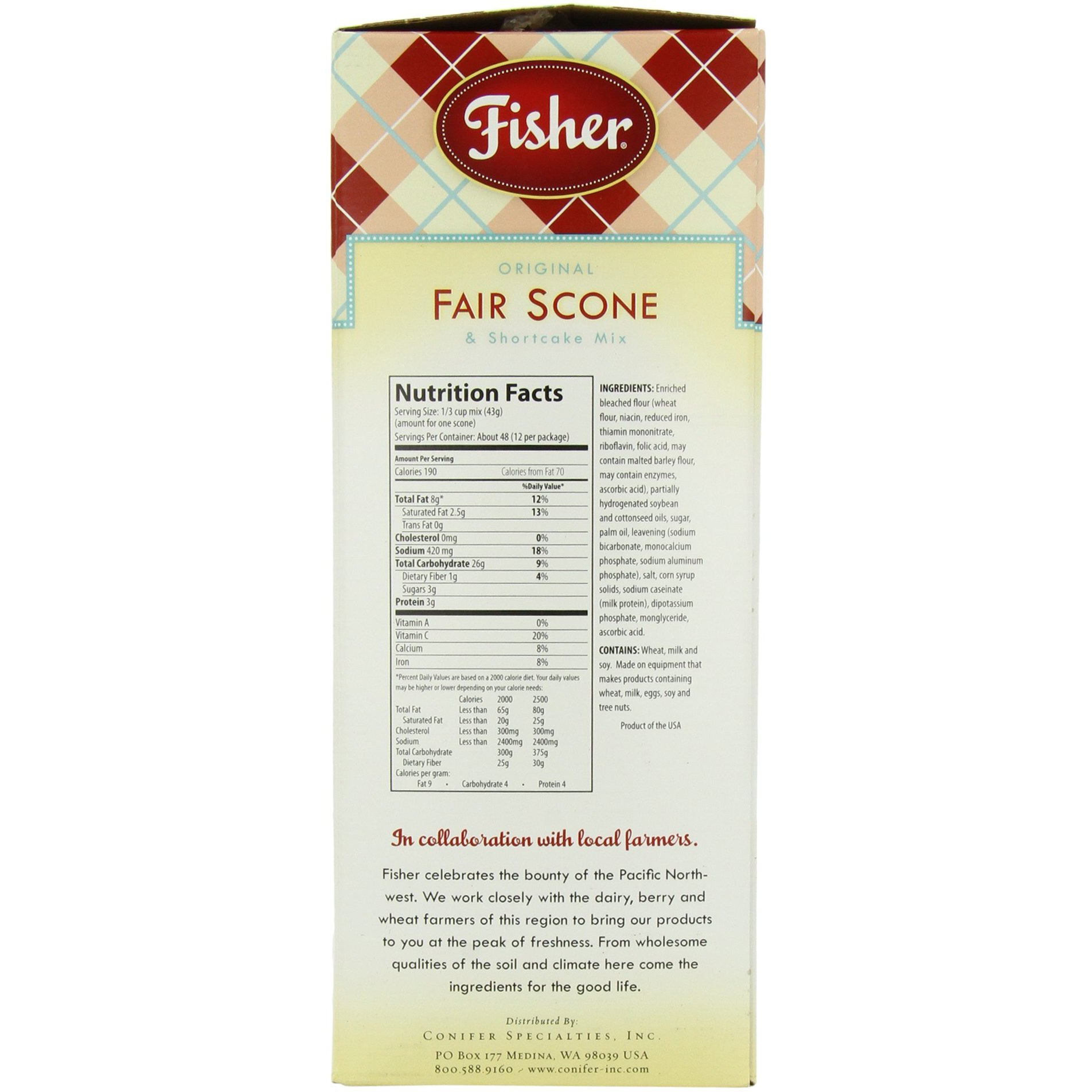 Fisher Original Fair Scone Mix, Bulk Box (4.5 Lb (Pack Of 1))