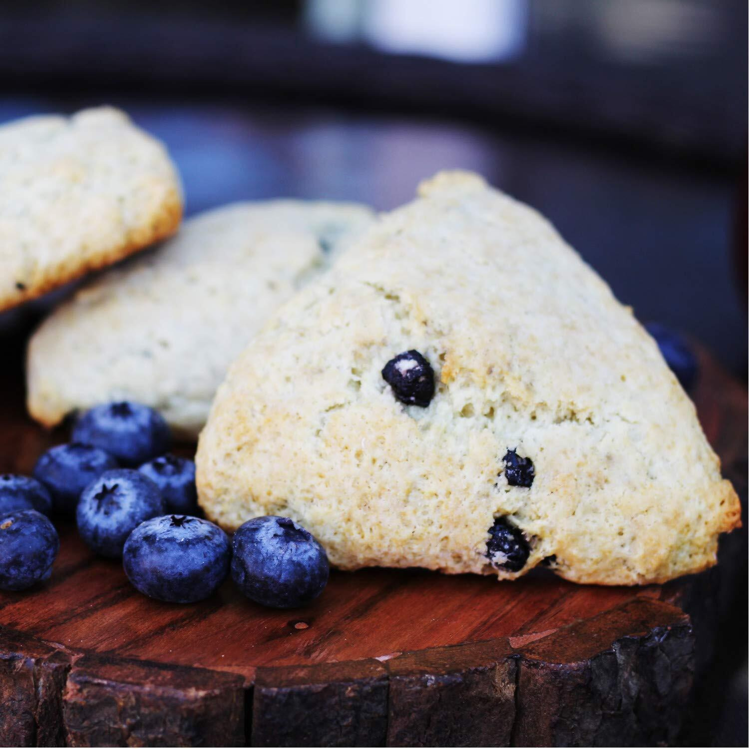 English Scone Mix, Wild Blueberry By Sticky Fingers Bakeries - Easy To Make English Scones Fresh Baked, Makes 12 Scones (6Pk)