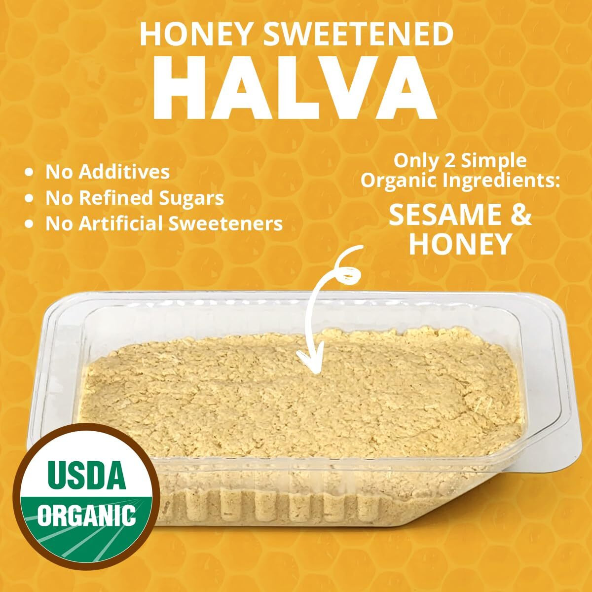 Ohgoodness Organic Honey Halva - 3 Pack - Paleo & Scd Approved - No Additives, Refined-Sugar, Or Artificial Sweeteners - 75G Each (Assorted Flavors)