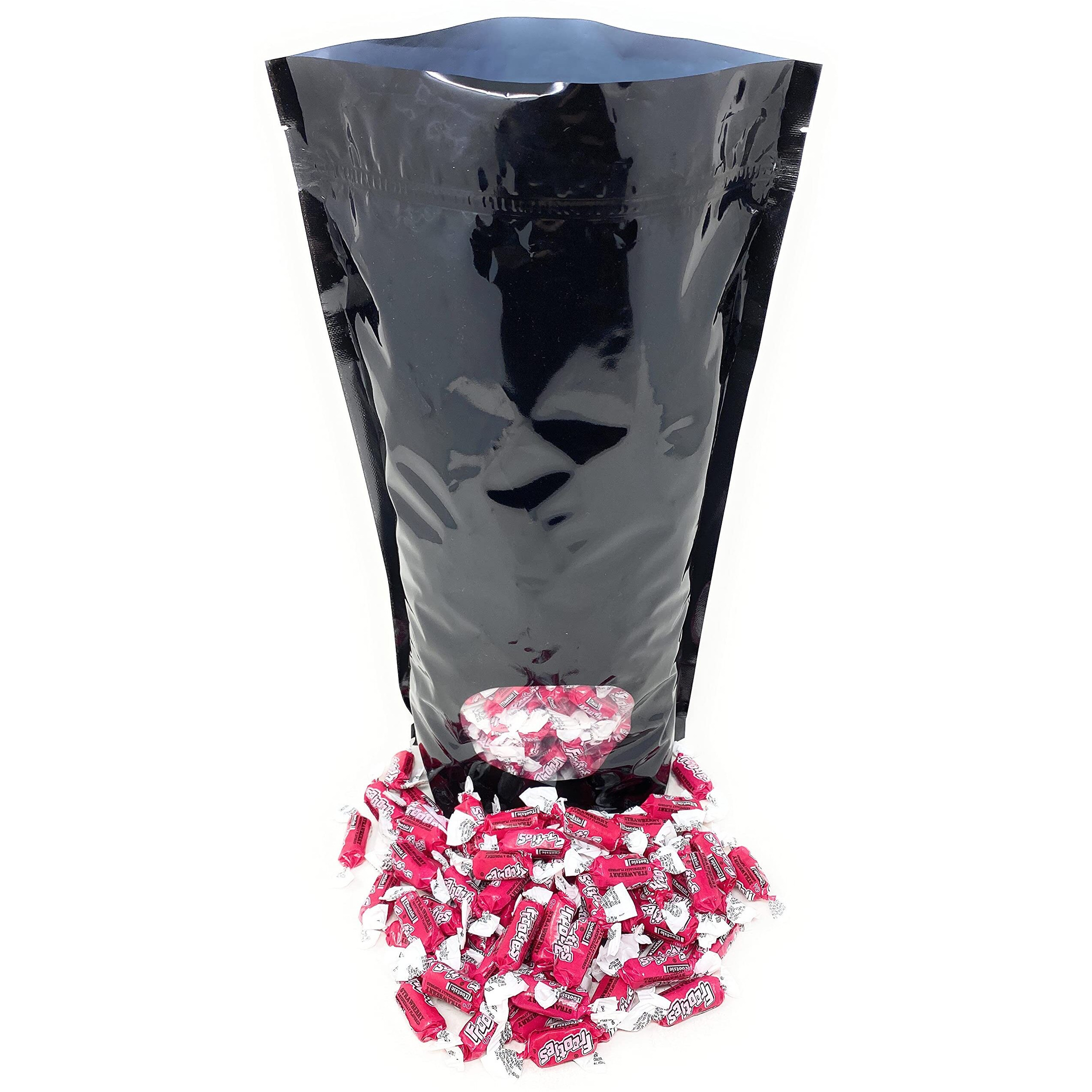Bulk Strawberry Flavor Tootsie Roll Frooties Chewy American Taffies Candy Individually Wrapped In Resealable Assortit Bag 5 Lb 735+Pcs (80-Oz) - Made In Usa