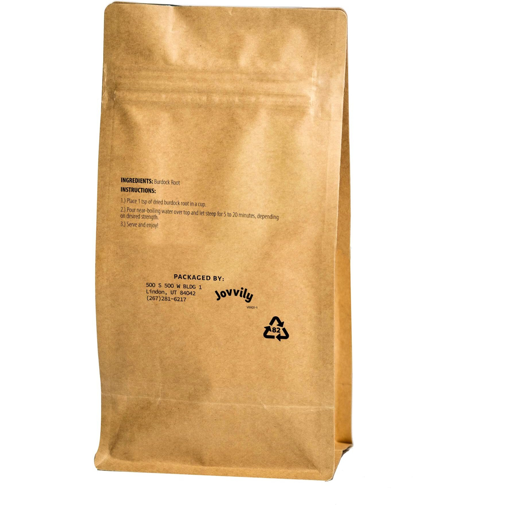 Jovvily Burdock Root - 1Lb - Cut & Sifted - Herbal Tea - Caffeine Free