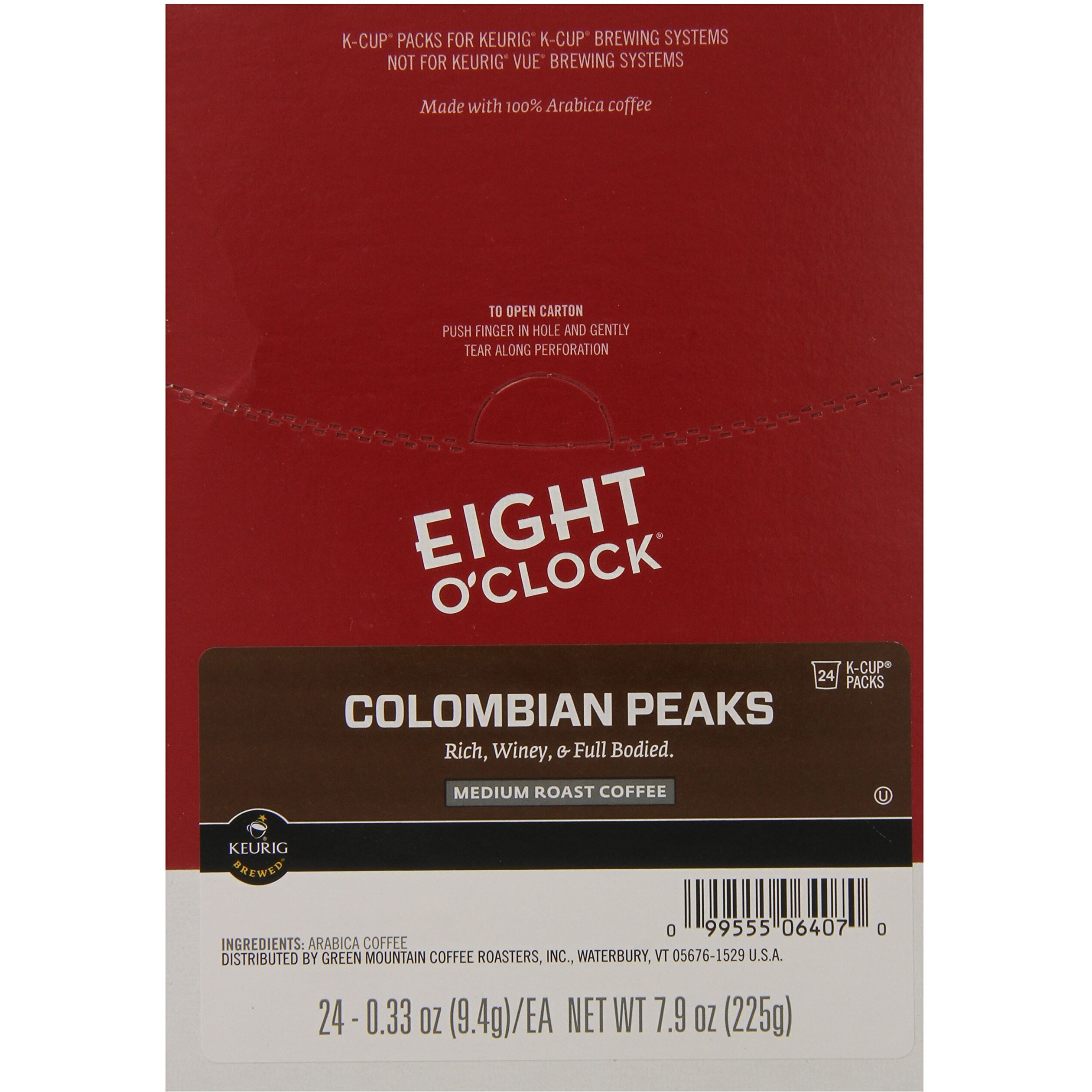 Eight O Clock Coffee, Colombian Peaks, 72 Count