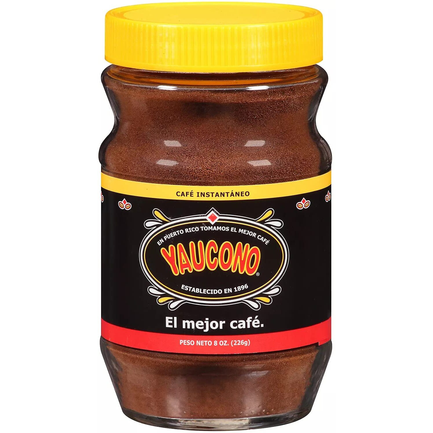 Yaucono Instant Coffee 8 Ounce Jar (1 Pack)
