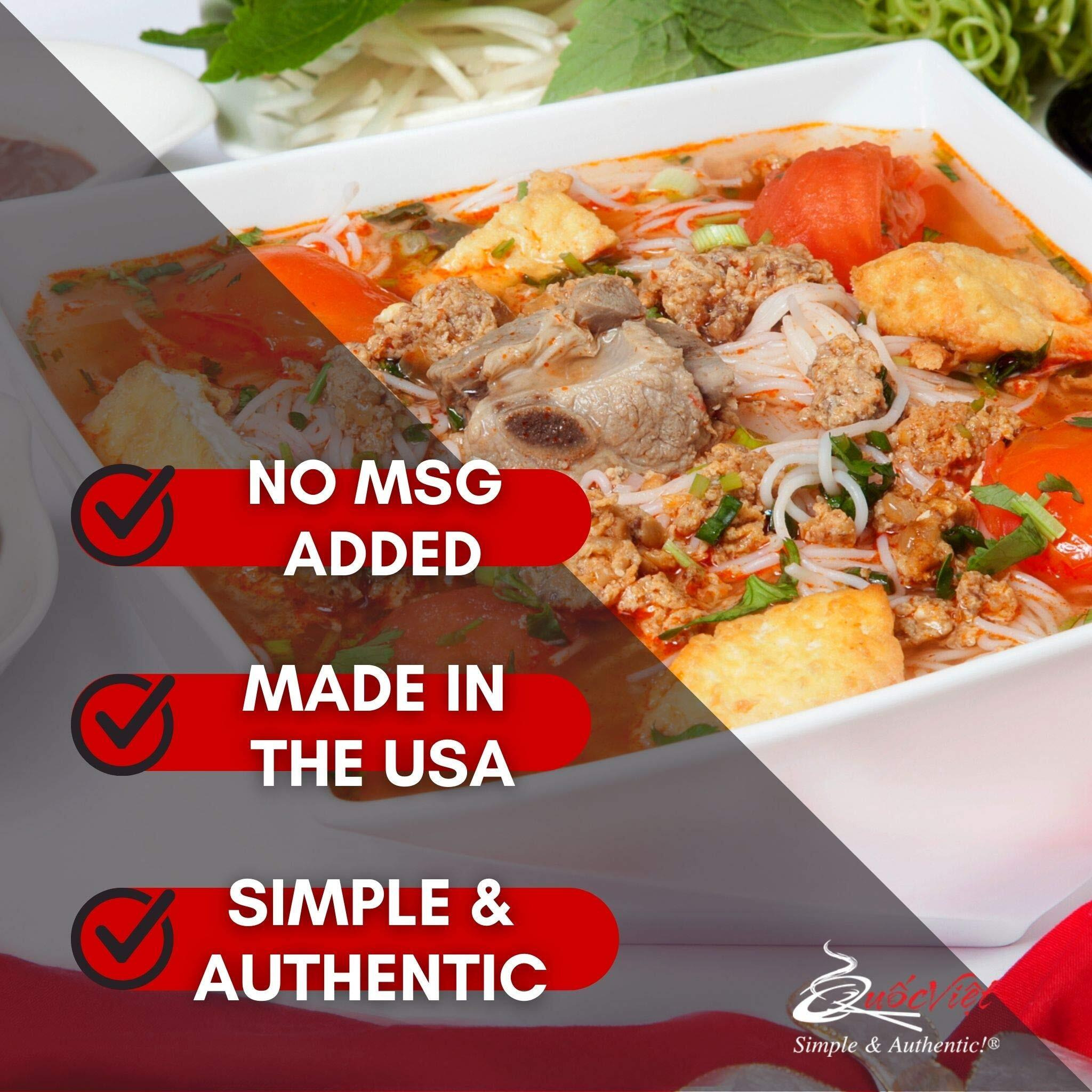 Quoc Viet Foods Crab Flavored Soup Base 10Oz Cot Bun Rieu Brand