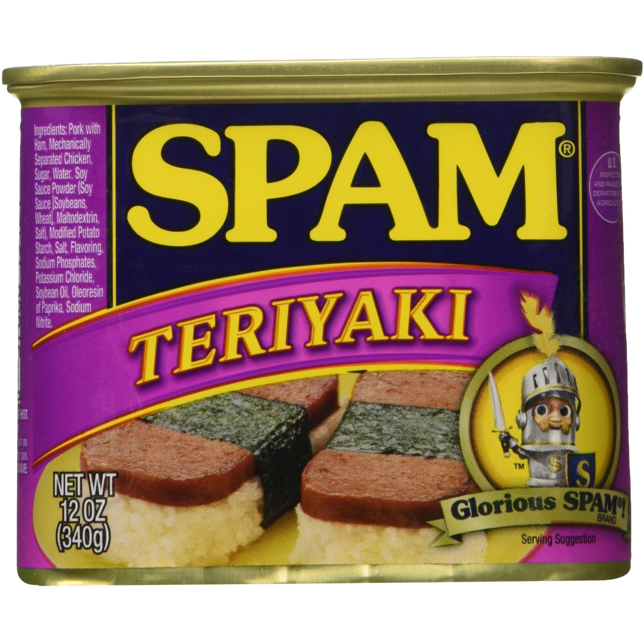 Spam, Teriyaki Flavored, 12Oz Can (Pack Of 6)