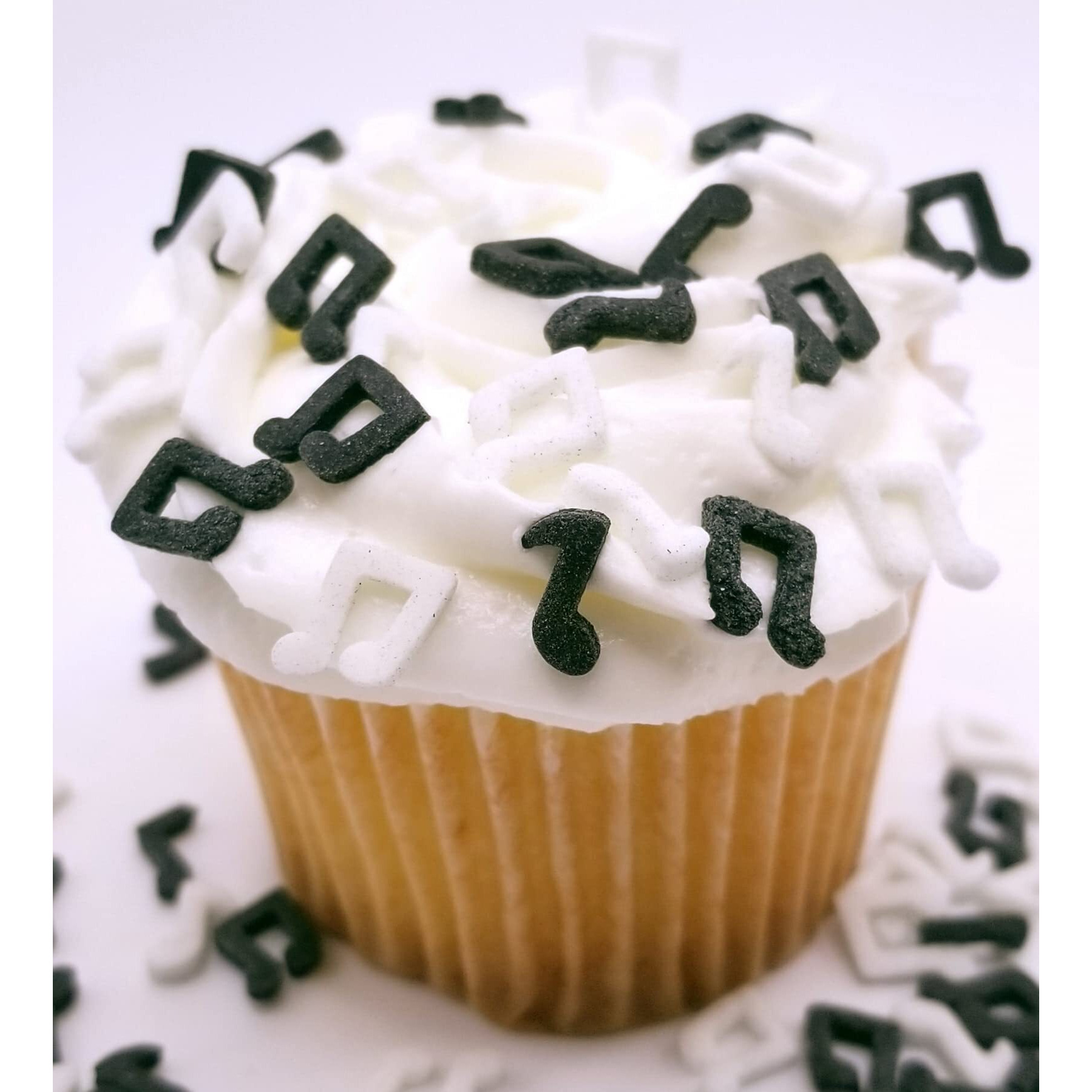 Ncs Black & White Music Notes Edible Candy Sprinkles, 8 Ounces - Great For Cupcakes, Cookies, Cakes, Cake Pops, And Party Tables