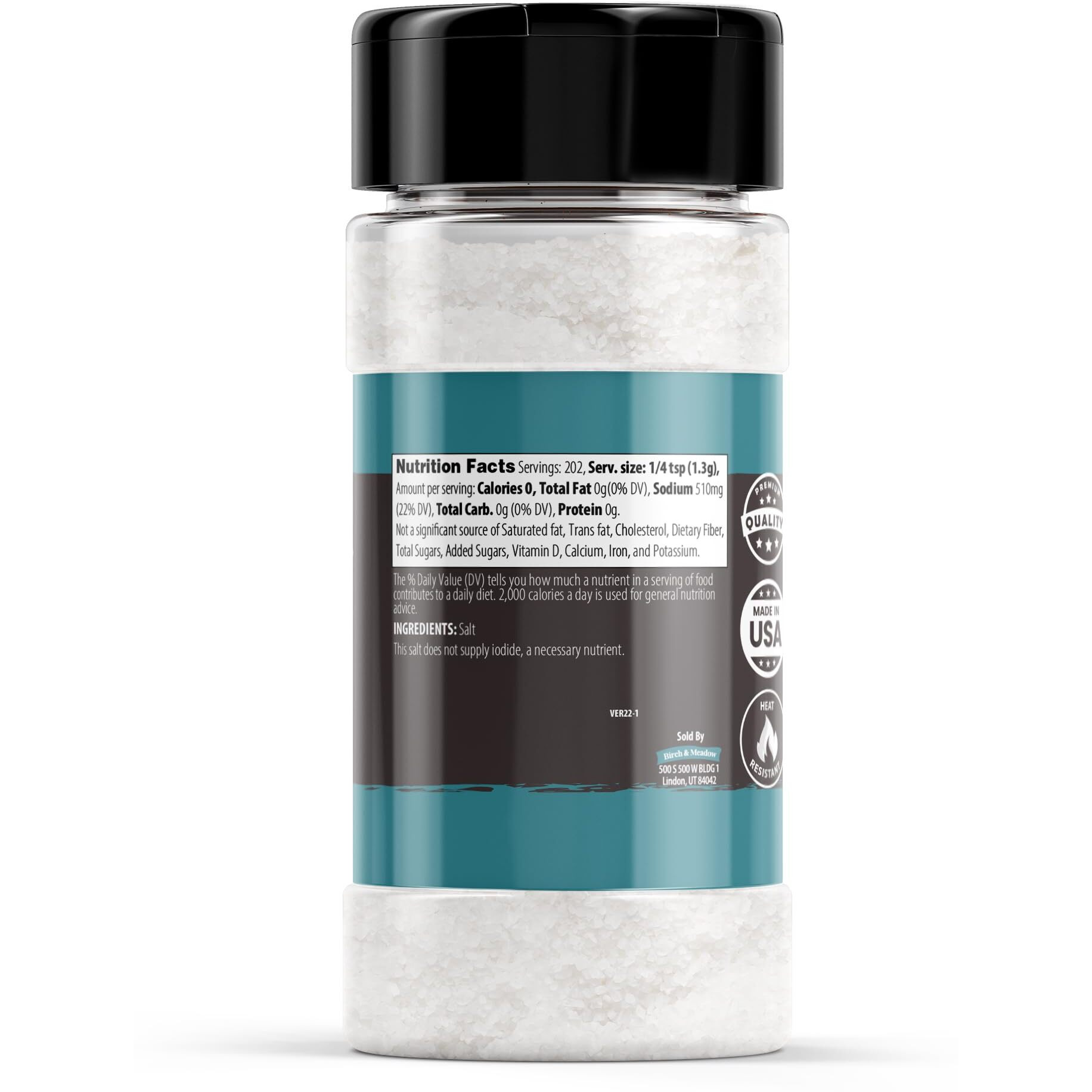 Birch & Meadow 1 Cup Of Pretzel Salt, Coarse, Heat Resistant