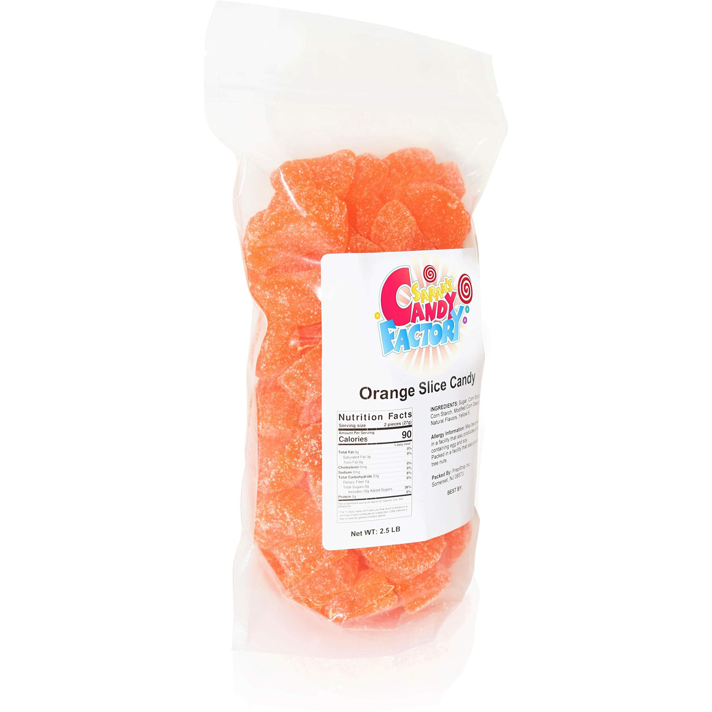 Sarah's Candy Factory Orange Slice Candy In Resealable Bag, 2.5 Lbs
