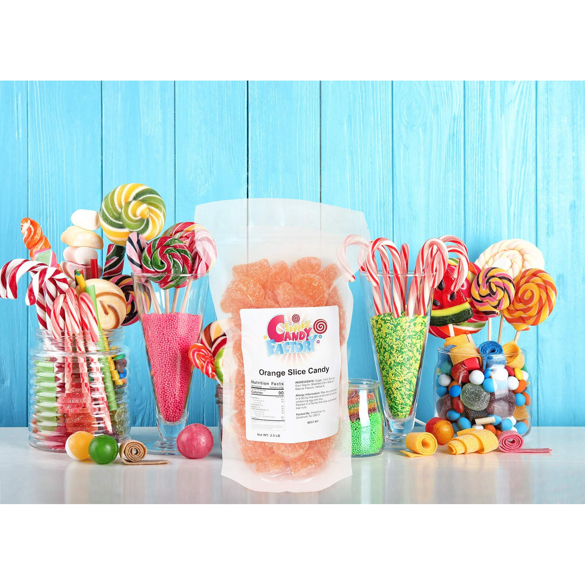 Sarah's Candy Factory Orange Slice Candy In Resealable Bag, 2.5 Lbs