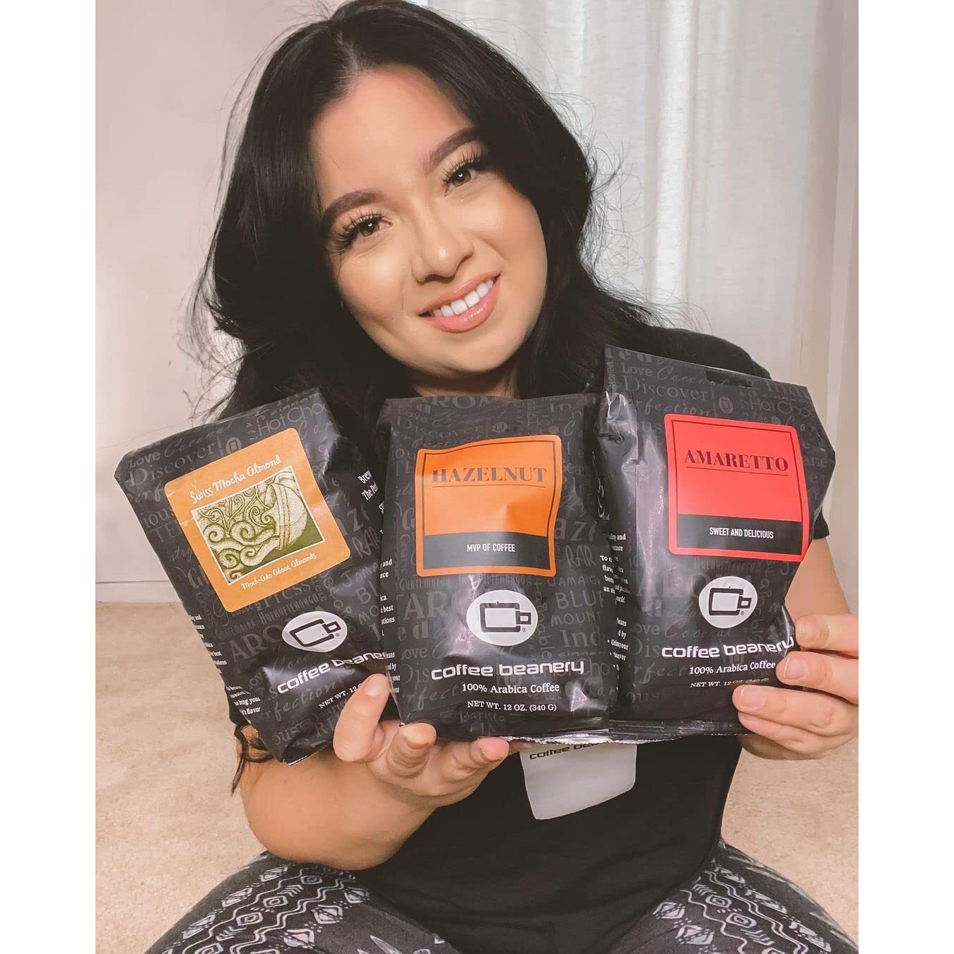 Amaretto Coffee By Coffee Beanery | 12Oz Flavored Coffee Ground Medium Roast Coffee| 100% Specialty Arabica Coffee Ground | Gourmet Coffee | Flavored Ground Coffee Medium Roast