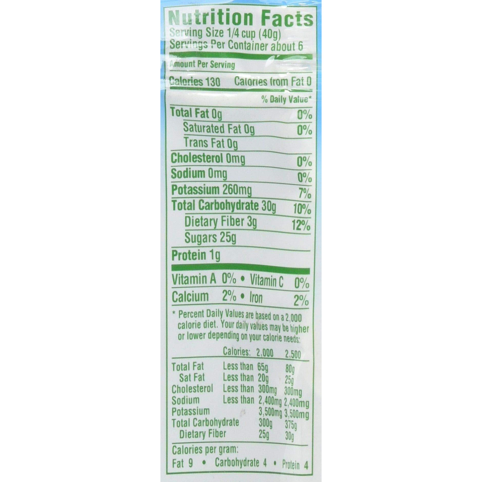 Dole California Chopped Dates, Dried Fruit, Gluten Free Snack, 8 Oz Bag
