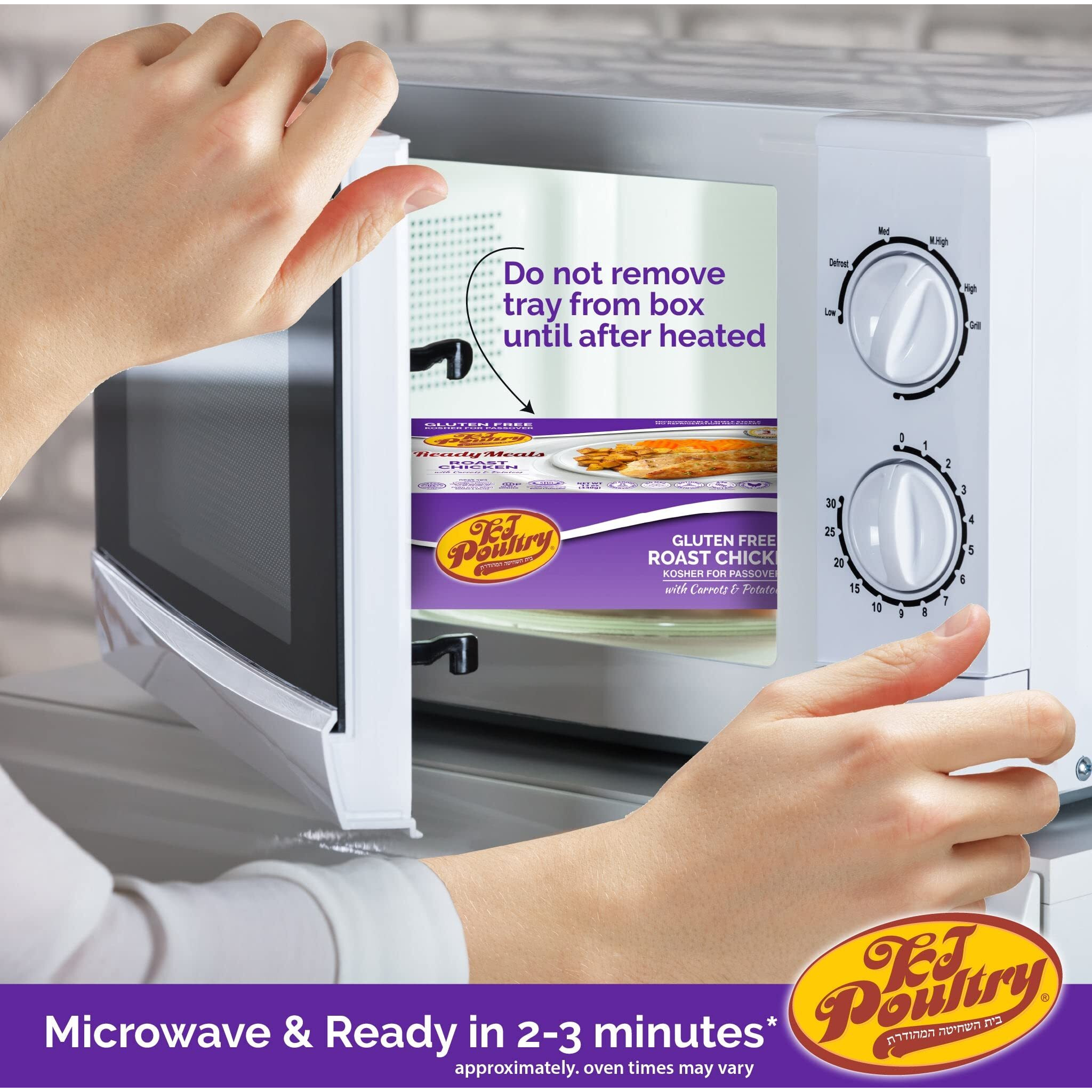 Kosher For Passover Gluten Free Meals, Roast Chicken With Potato & Carrots (2 Pack) Mre Meat Ready To Eat, Prepared Entree Fully Cooked, Shelf Stable Food Microwave Dinner - Traveler Backpacker